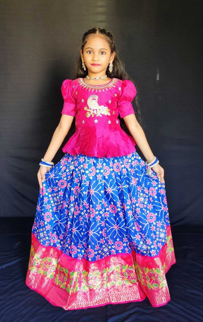 Ynf Pure Silk RIN161 RPVR17 Kids Wear Wholesale Kids Lehenga Kids Lehenga Choli Baby Girl Lehenga Manufacturer