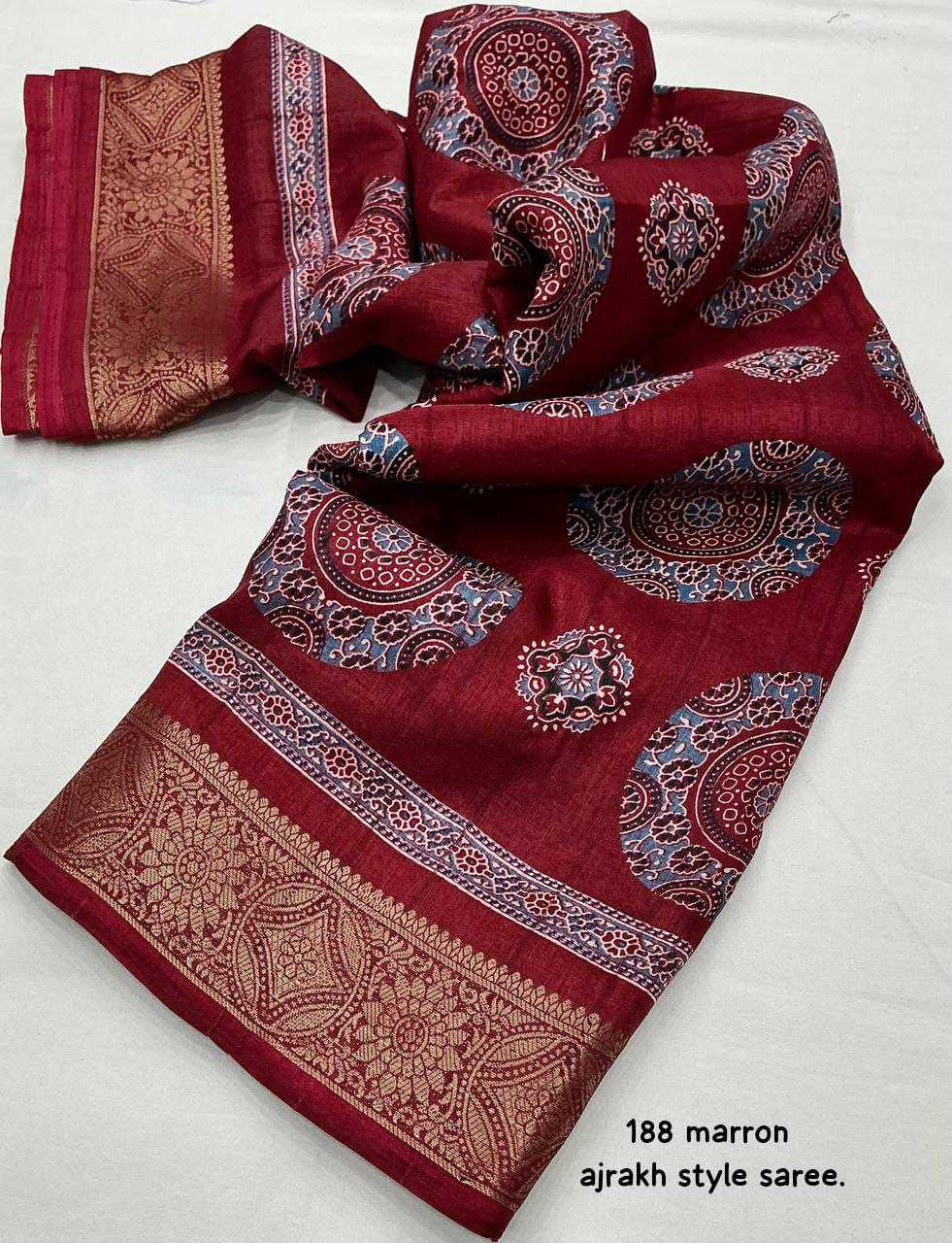 Ynf Silk KESH433 188 Sarees Wholesale Designer Sarees Ajrakh Sarees Silk Sarees Manufacturer