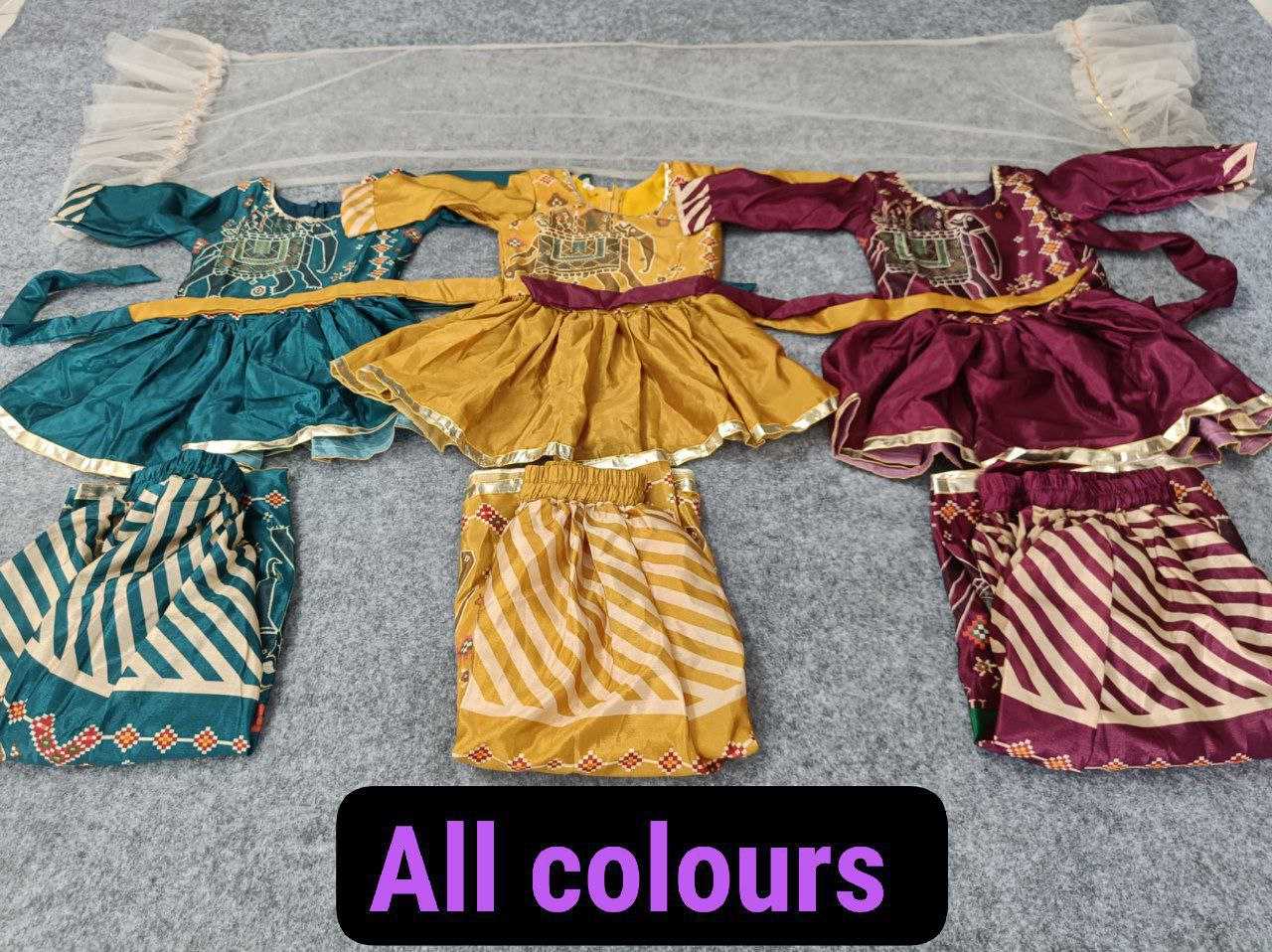 Ynf Silk KESH461 HK 36 Kids Wear Wholesale Kids Sharara Manufacturer