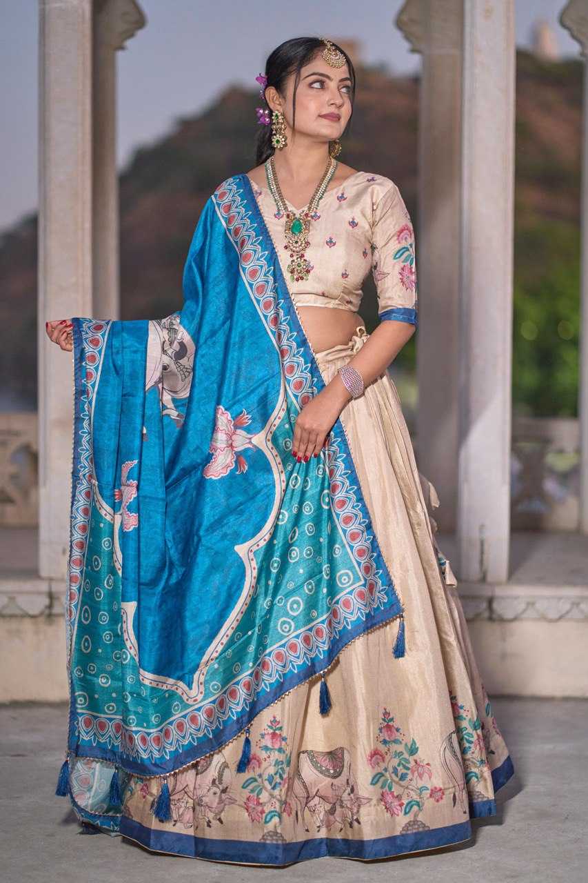 Ynf Silk RIN119 9021 Lehengas Wedding Collections Festive Collections Wholesale Silk Lehenga Printed Lehenga Lehenga With Cancan Manufacturer