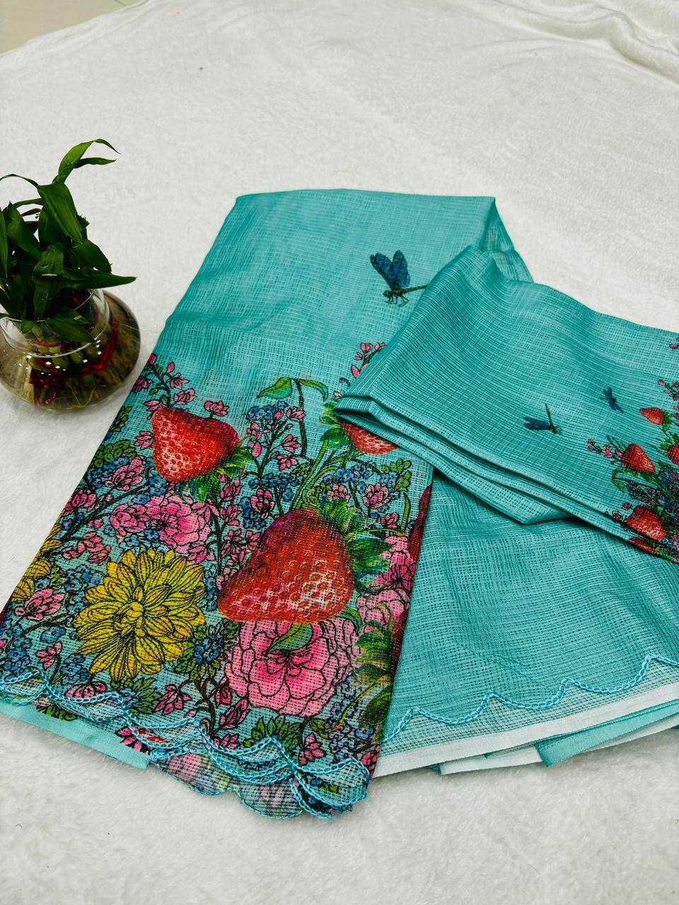 Ynf Soft Kota RIN124 Kota~ Kota Strawberry Sarees Wedding Collections Festive Collections Wholesale Fancy Sarees Printed Sarees Kota Doria Sarees Manufacturer