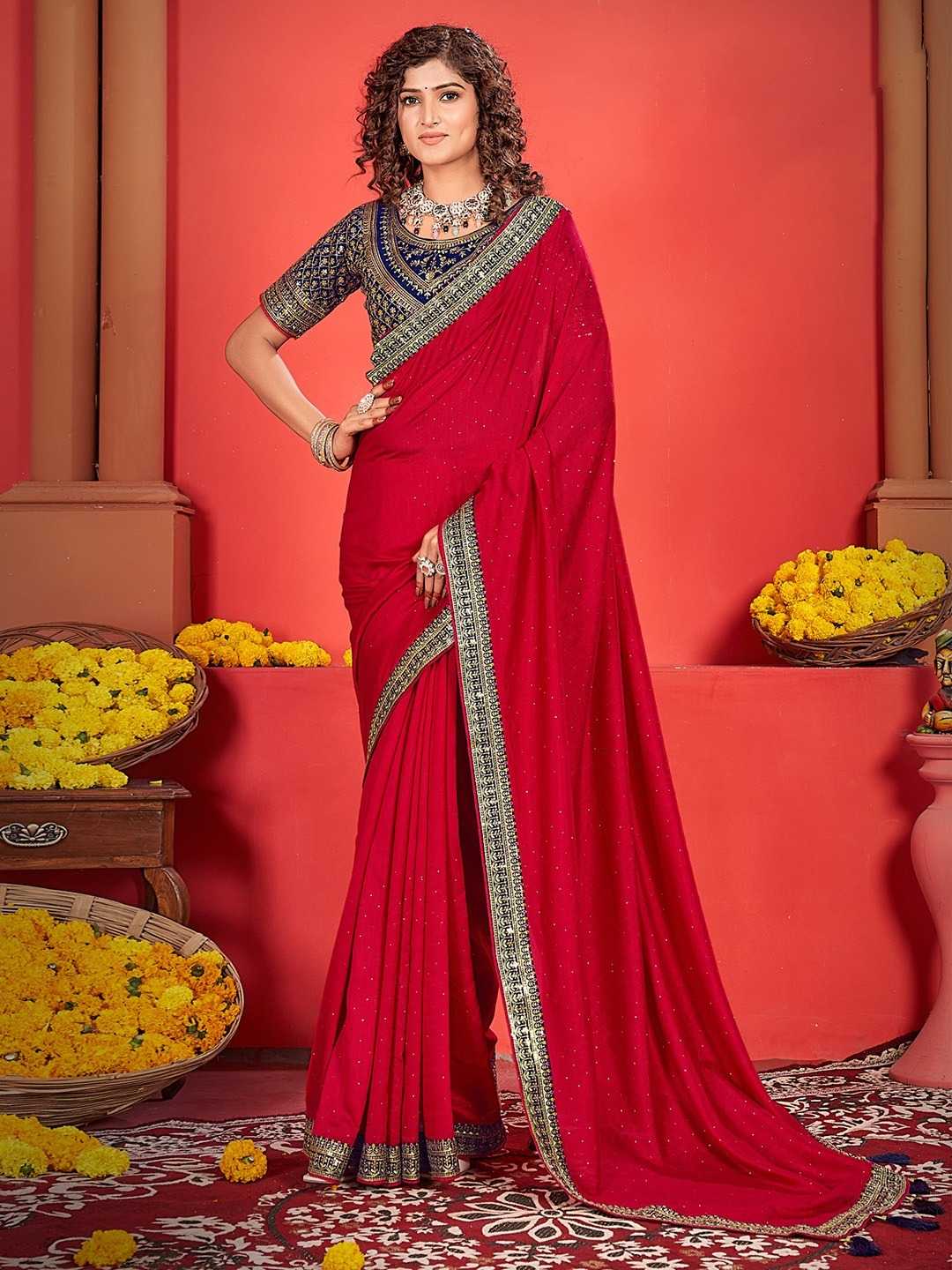 Ynf Soft Vichitra KESH416 AVIKYA 6001 Sarees Wedding Collections Festive Collections Wholesale Heavy Sarees Wedding Outfits Holi Collections Manufacturer