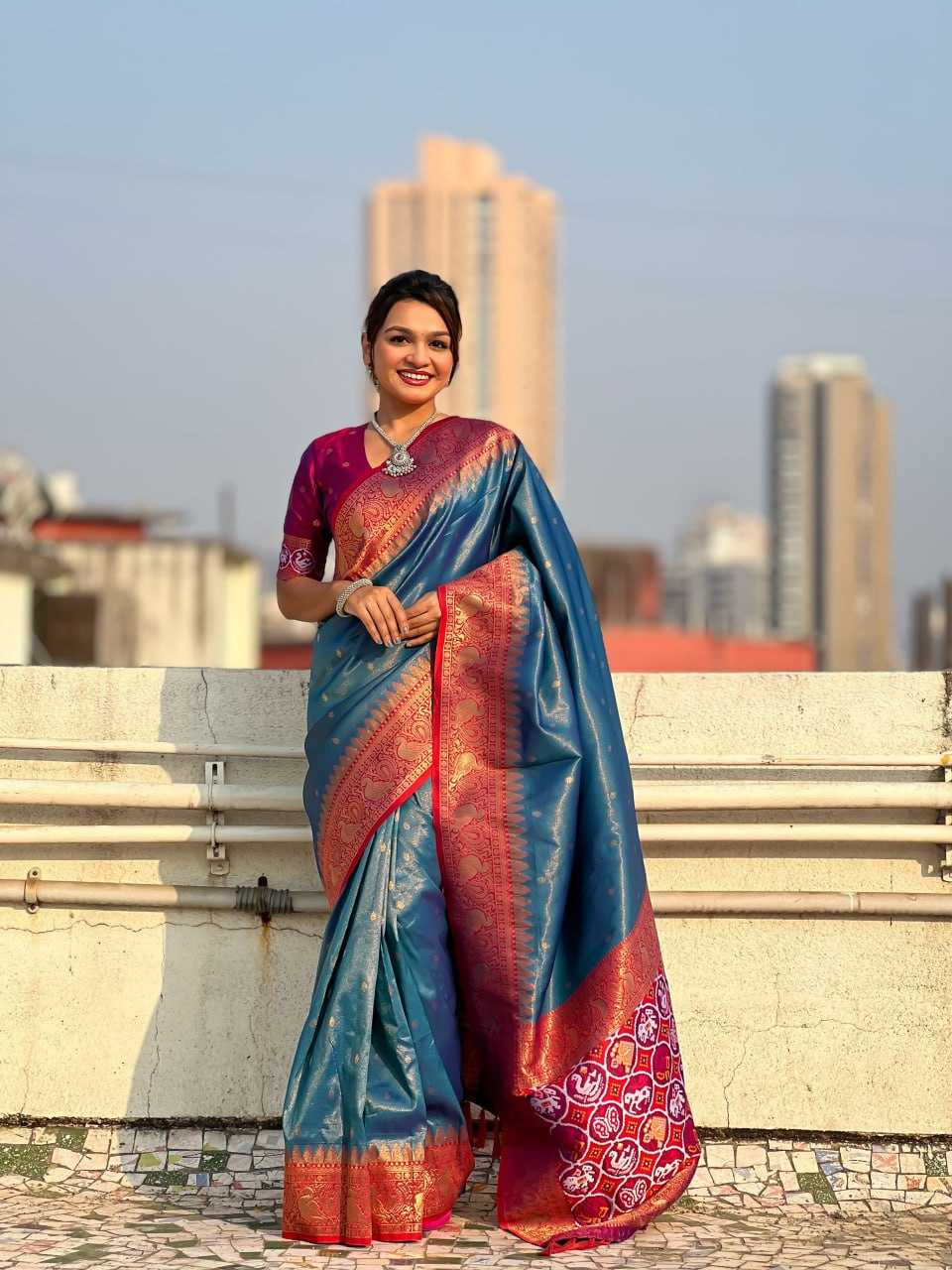 Ynf Tissue Silk RIN116 TISSUE PATOLA Silk Sarees Wholesale Kanjeevaram Sarees Brocade Sarees Zari Border Silk Sarees Manufacturer