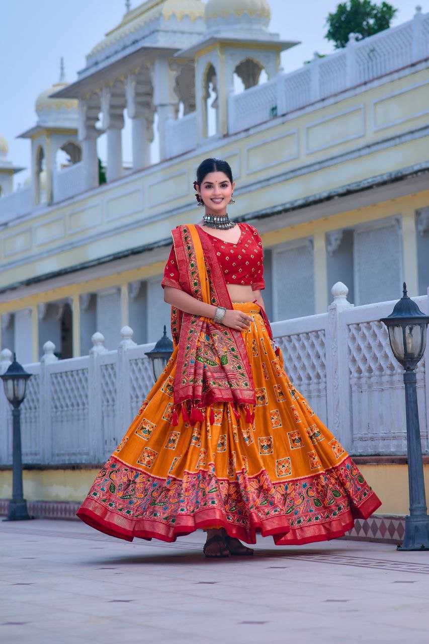 Ynf Tussar Silk KESH187 Mor Lehengas Wholesale Silk Lehenga Printed Lehenga Designer Lehenga Choli Manufacturer