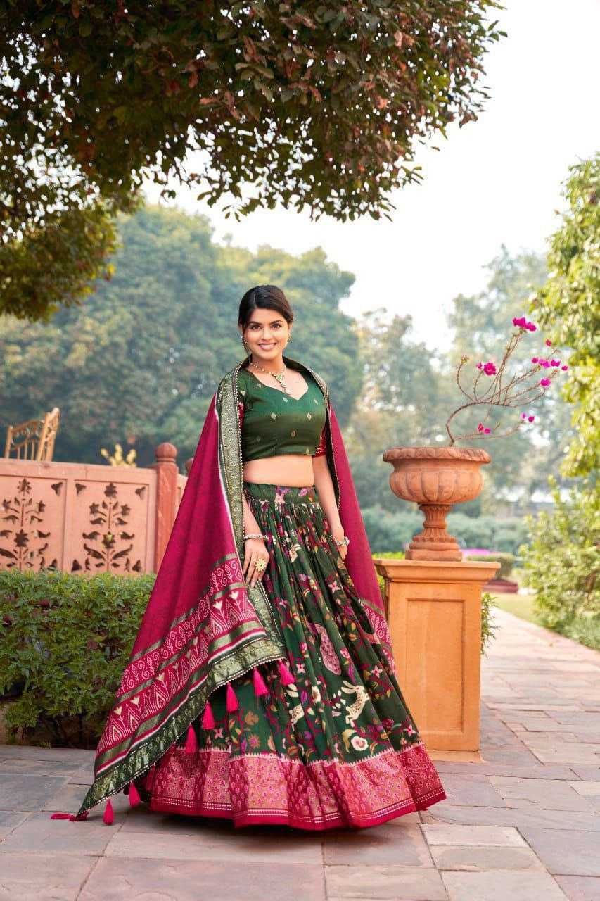 Ynf Tussar Silk KESH187 Rabbit Lehengas Wholesale Traditional Lehenga Silk Lehenga Bollywood Lehenga Choli Manufacturer