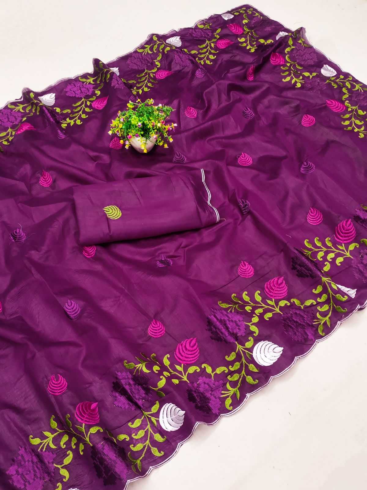 Ynf Tussar Silk RIN104 APE149 Silk Sarees Wedding Collections Festive Collections Wholesale Tussar Silk Sarees Embroidered Silk Sarees Holi Collections Manufacturer