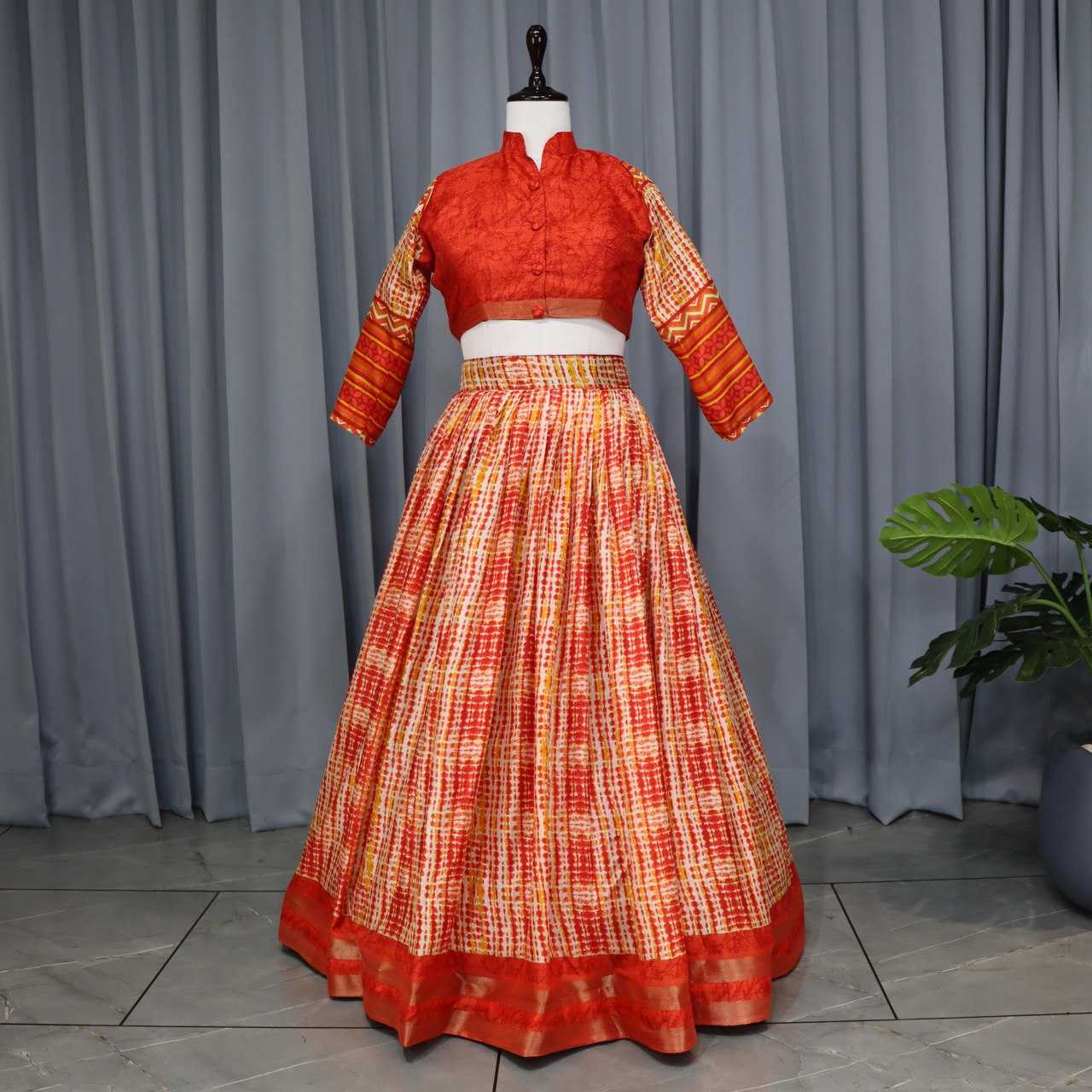 Ynf Tussar Silk RIN119 7141 Lehengas Wedding Collections Festive Collections Wholesale Fancy Lehenga Silk Lehenga Printed Lehenga Manufacturer