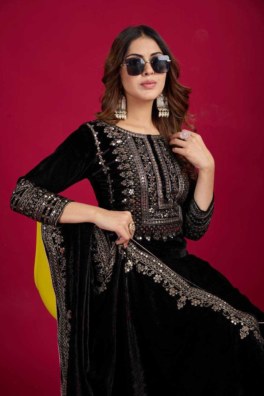 Ynf Velvet KESH123 5017 Suits & Dresses Wholesale Velvet Suits Embroidery Suits Designer Suits Manufacturer