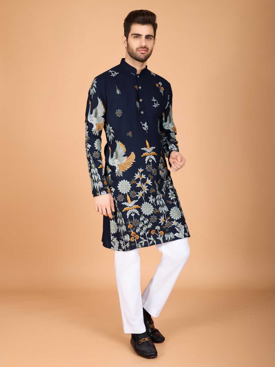 Ynf Viscose Rayon KESH417 61122 Mens Wear Diwali Collections Festive Collections Wholesale Mens Kurtas Casual Wear Men Wedding kurta Manufacturer