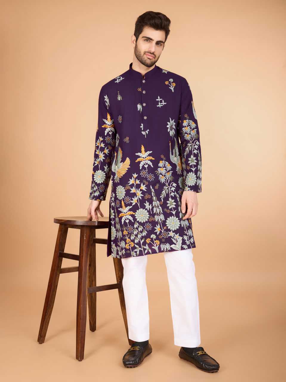 Ynf Viscose Rayon KESH417 61125 Mens Wear Diwali Collections Festive Collections Wholesale Mens Kurtas Casual Wear Men Wedding kurta Manufacturer