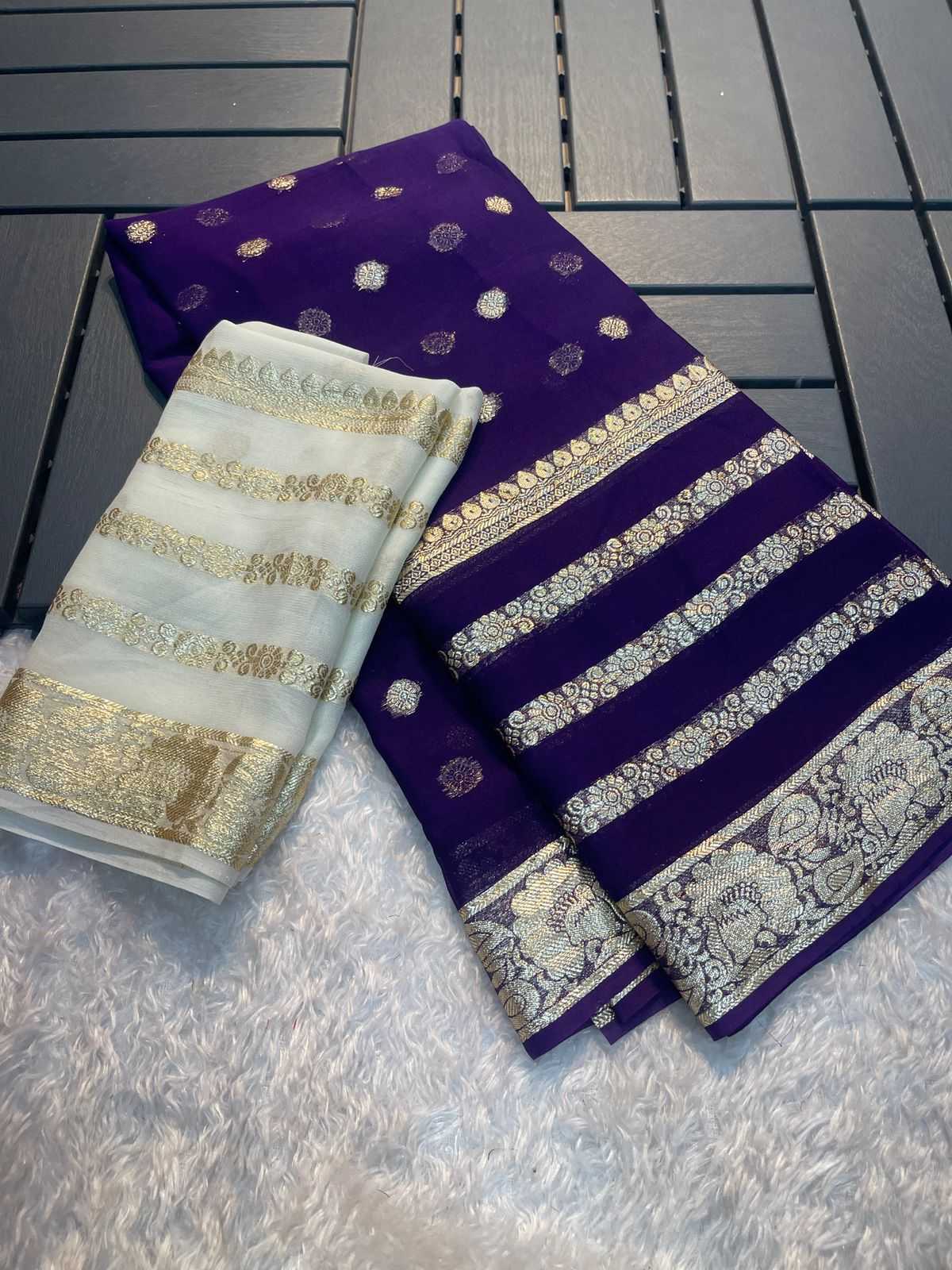 Ynf Viscouse Crushed Georgette RIN104 APE141 Sarees Wedding Collections Onam Sarees Wholesale Georgette Sarees Viscose Saree Festive Sarees Manufacturer