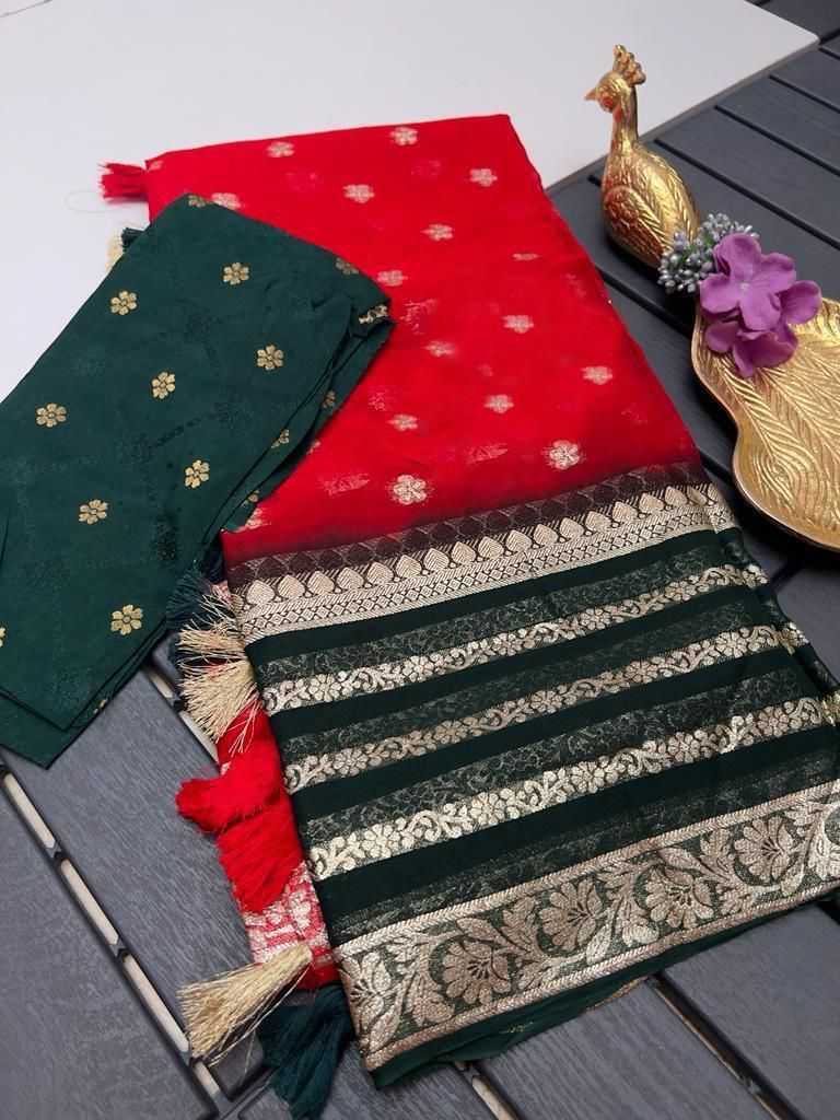 Ynf Viscouse Crushed Georgette RIN104 APE171 Sarees Wedding Collections Festive Collections Wholesale Georgette Sarees Viscose Saree Holi Collections Manufacturer