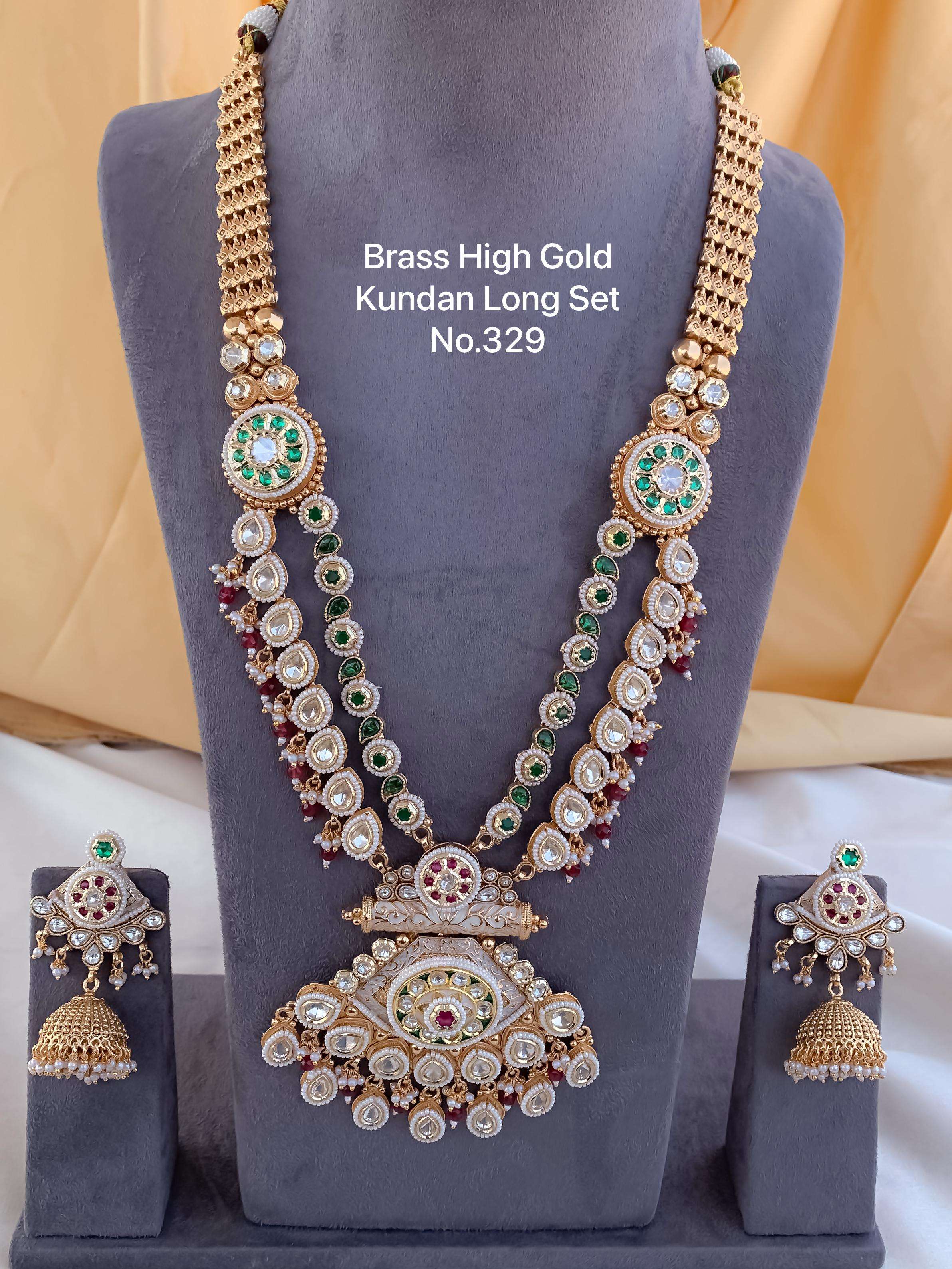 YNF BRASS KESH476 SMN03-1 WOMENS JEWELLERY WHOLESALE LONG SETS MANUFACTURER