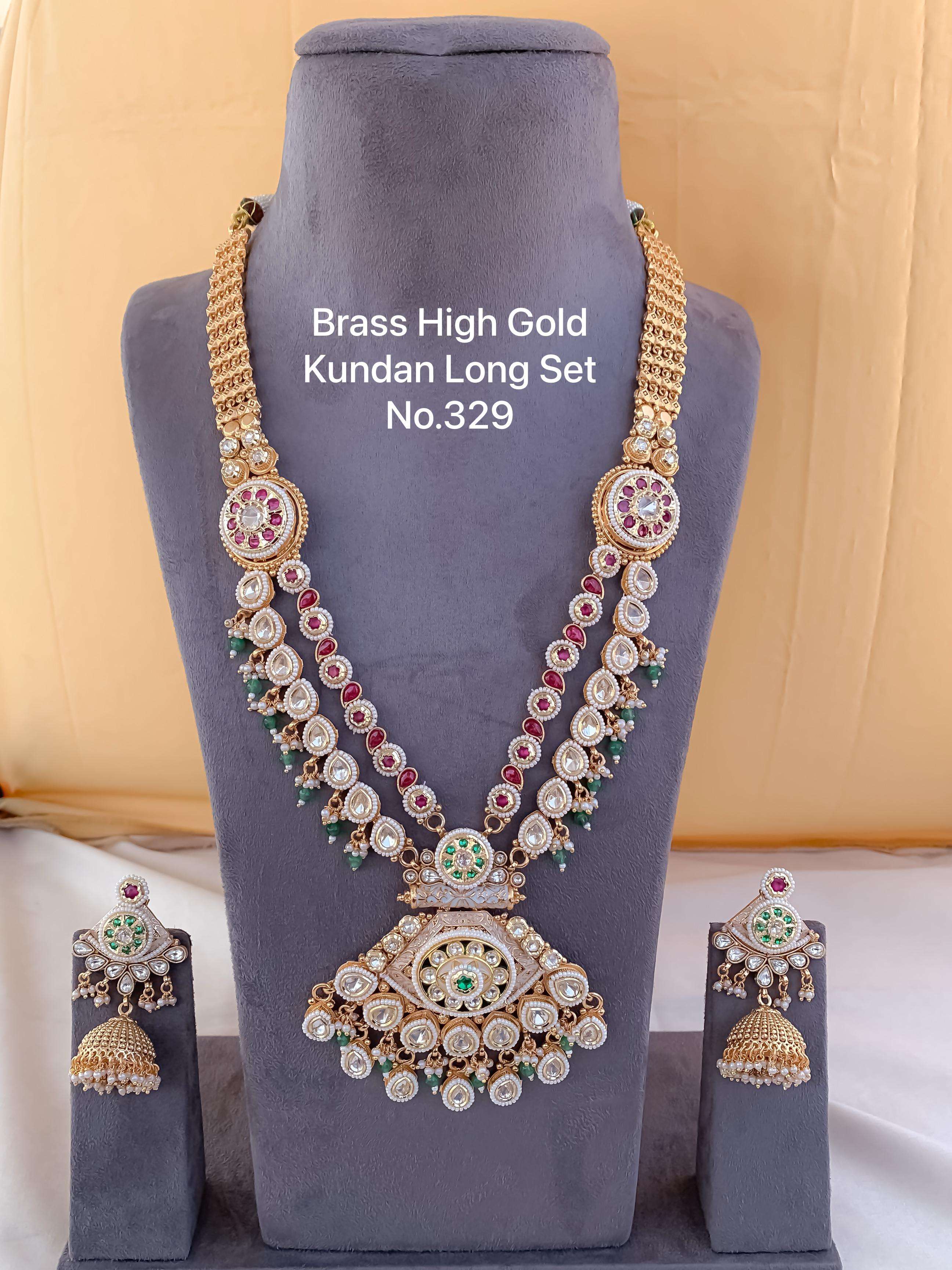 YNF BRASS KESH476 SMN03-1 WOMENS JEWELLERY WHOLESALE LONG SETS MANUFACTURER