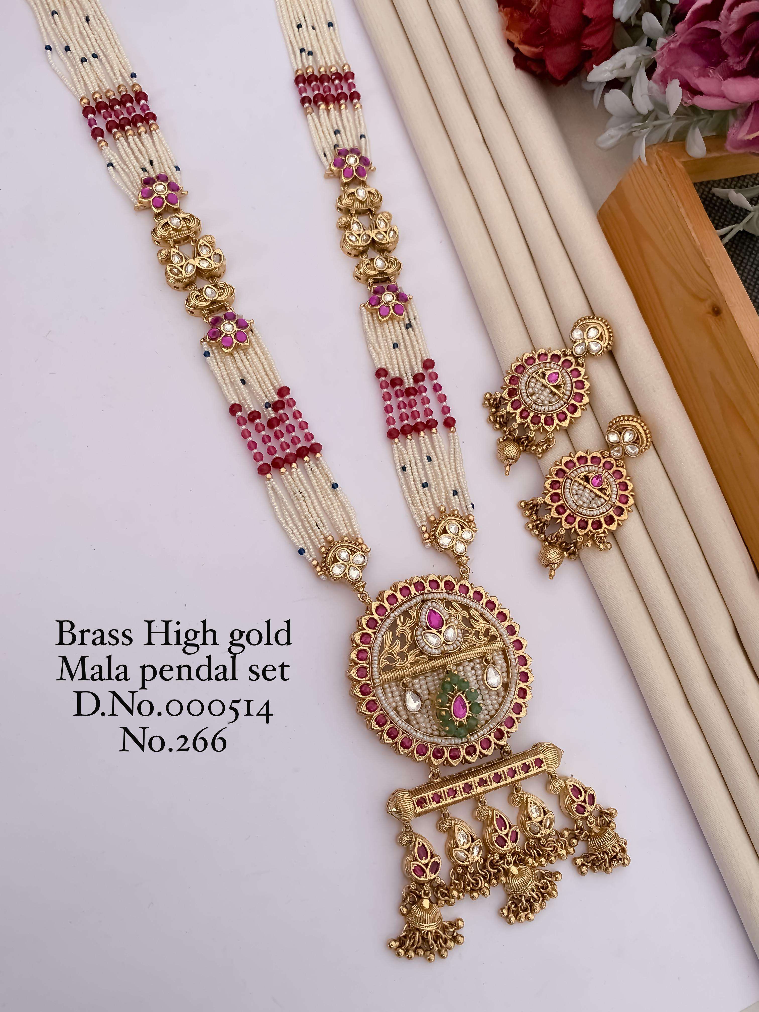 YNF BRASS KESH476 SMN04-4 WOMENS JEWELLERY WHOLESALE DULHAN SETS MANUFACTURER