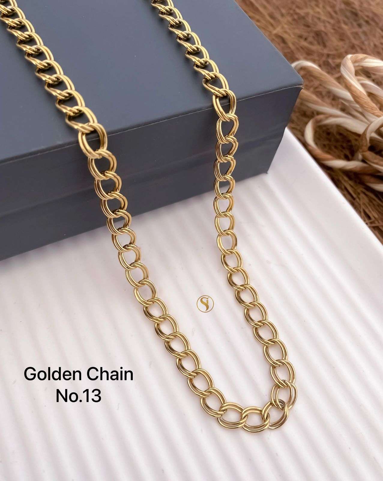 YNF BRASS KESH476 SMN42-22 WOMENS JEWELLERY WHOLESALE GOLD CHAIN MANUFACTURER