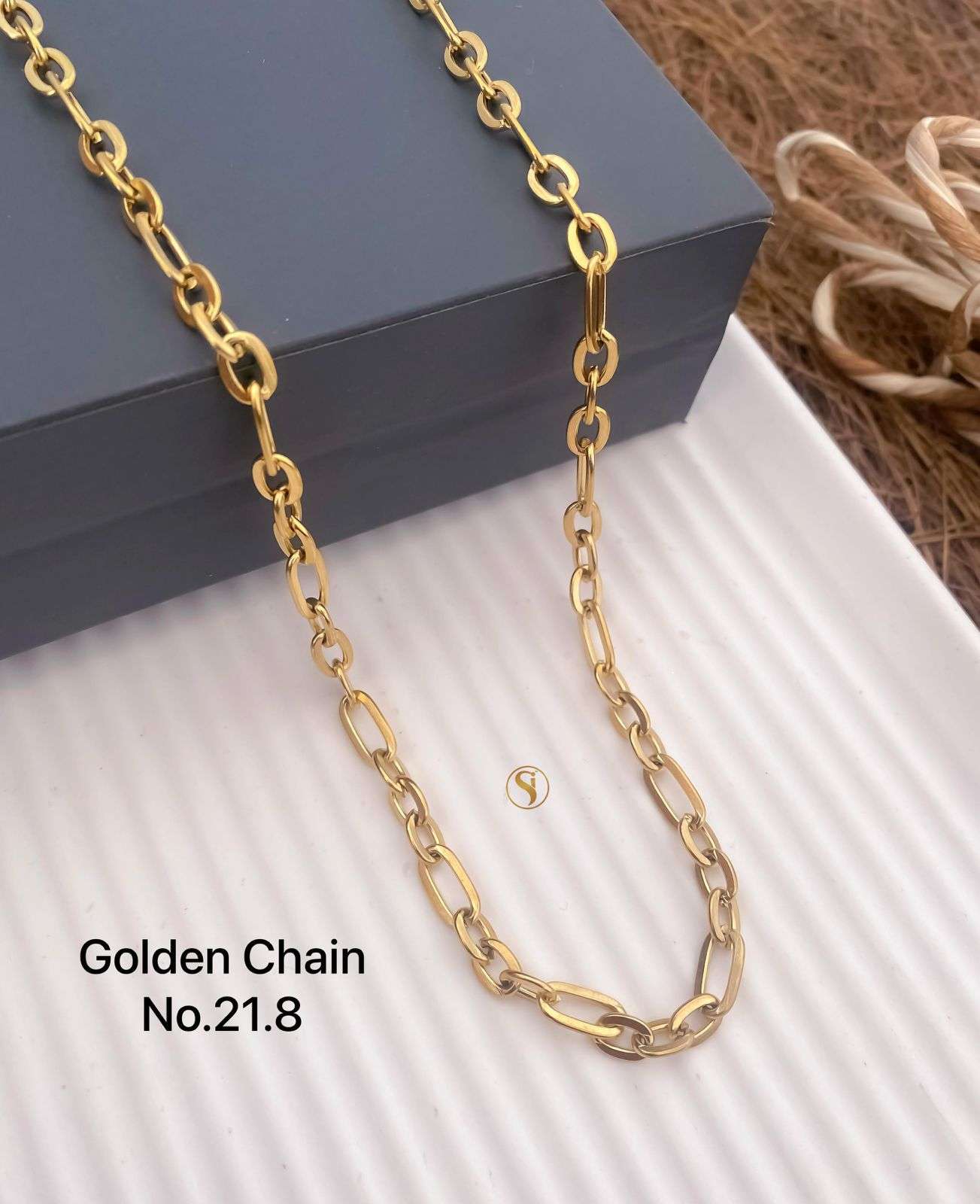 YNF BRASS KESH476 SMN42-25 WOMENS JEWELLERY WHOLESALE GOLD CHAIN MANUFACTURER