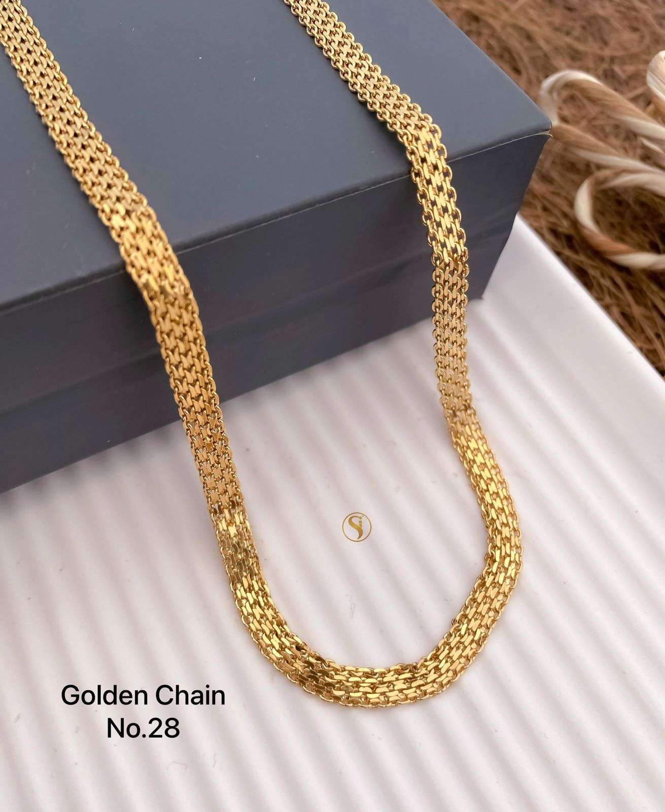 YNF BRASS KESH476 SMN42-27 WOMENS JEWELLERY WHOLESALE GOLD CHAIN MANUFACTURER