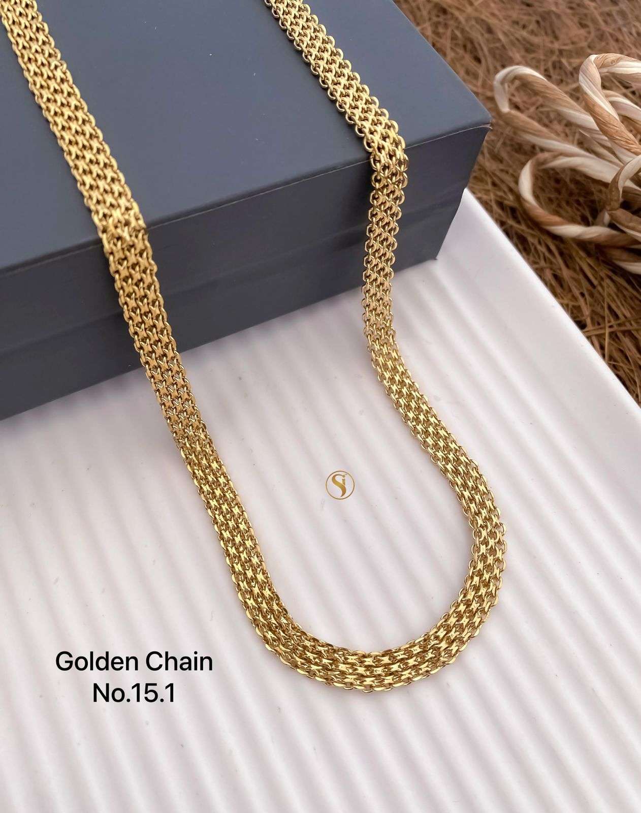 YNF BRASS KESH476 SMN42-29 WOMENS JEWELLERY WHOLESALE GOLD CHAIN MANUFACTURER