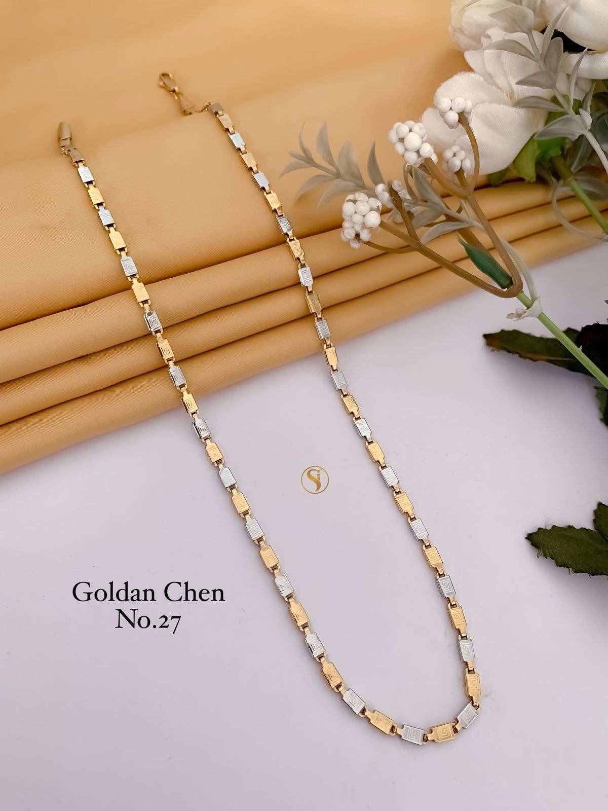 YNF BRASS KESH476 SMN42-33 WOMENS JEWELLERY WHOLESALE GOLD CHAIN MANUFACTURER