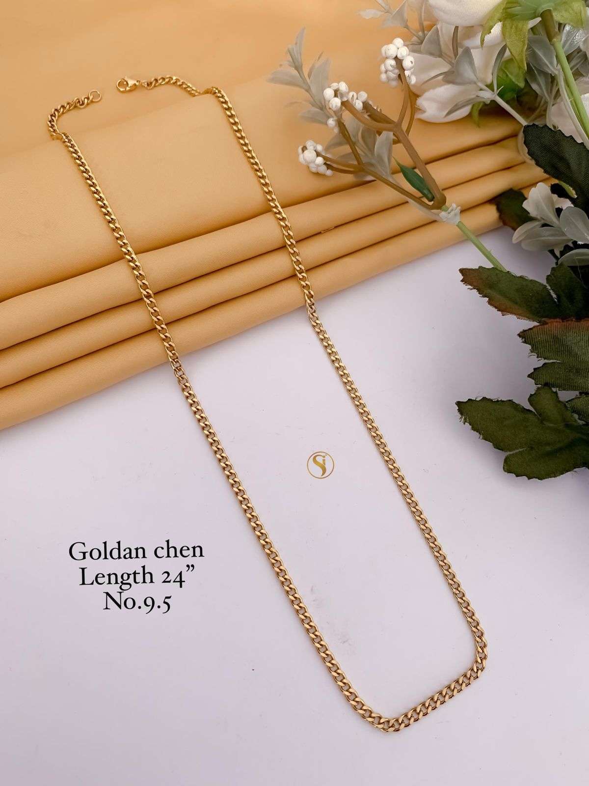 YNF BRASS KESH476 SMN42-37 WOMENS JEWELLERY WHOLESALE GOLD CHAIN MANUFACTURER