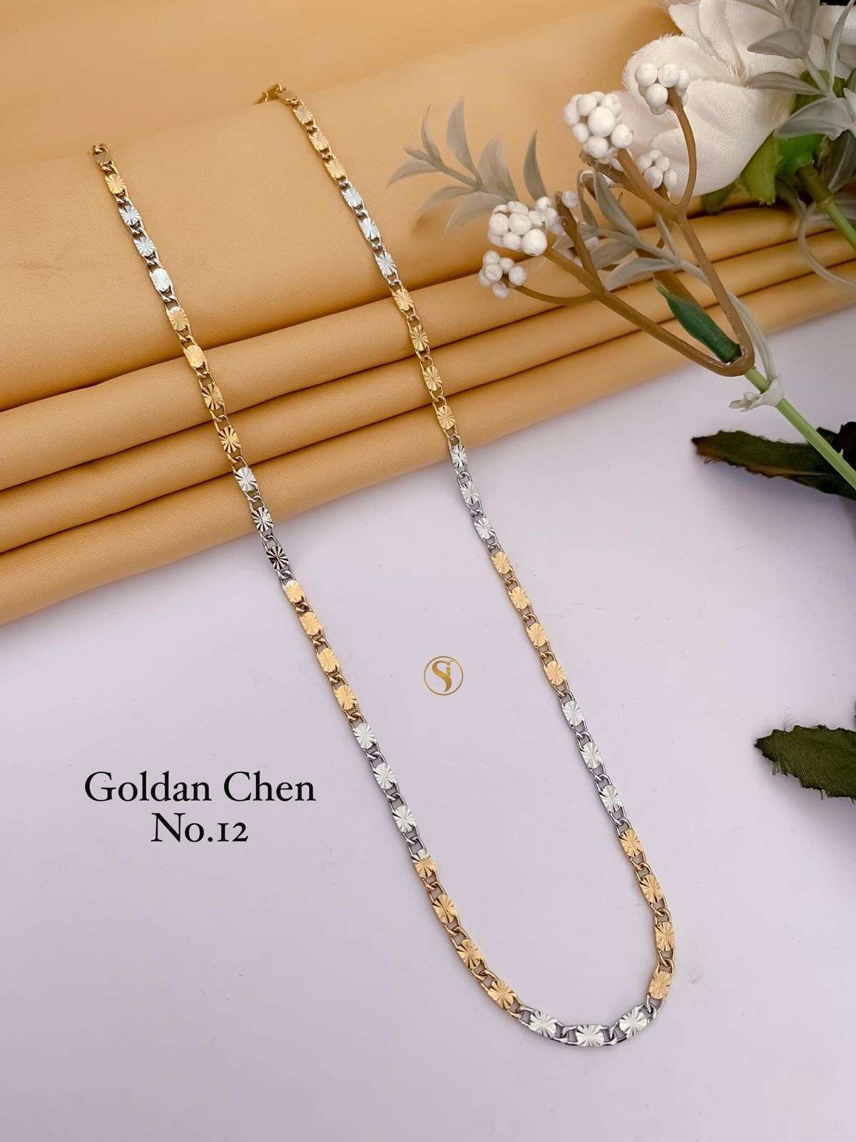 YNF BRASS KESH476 SMN42-40 WOMENS JEWELLERY WHOLESALE GOLD CHAIN MANUFACTURER