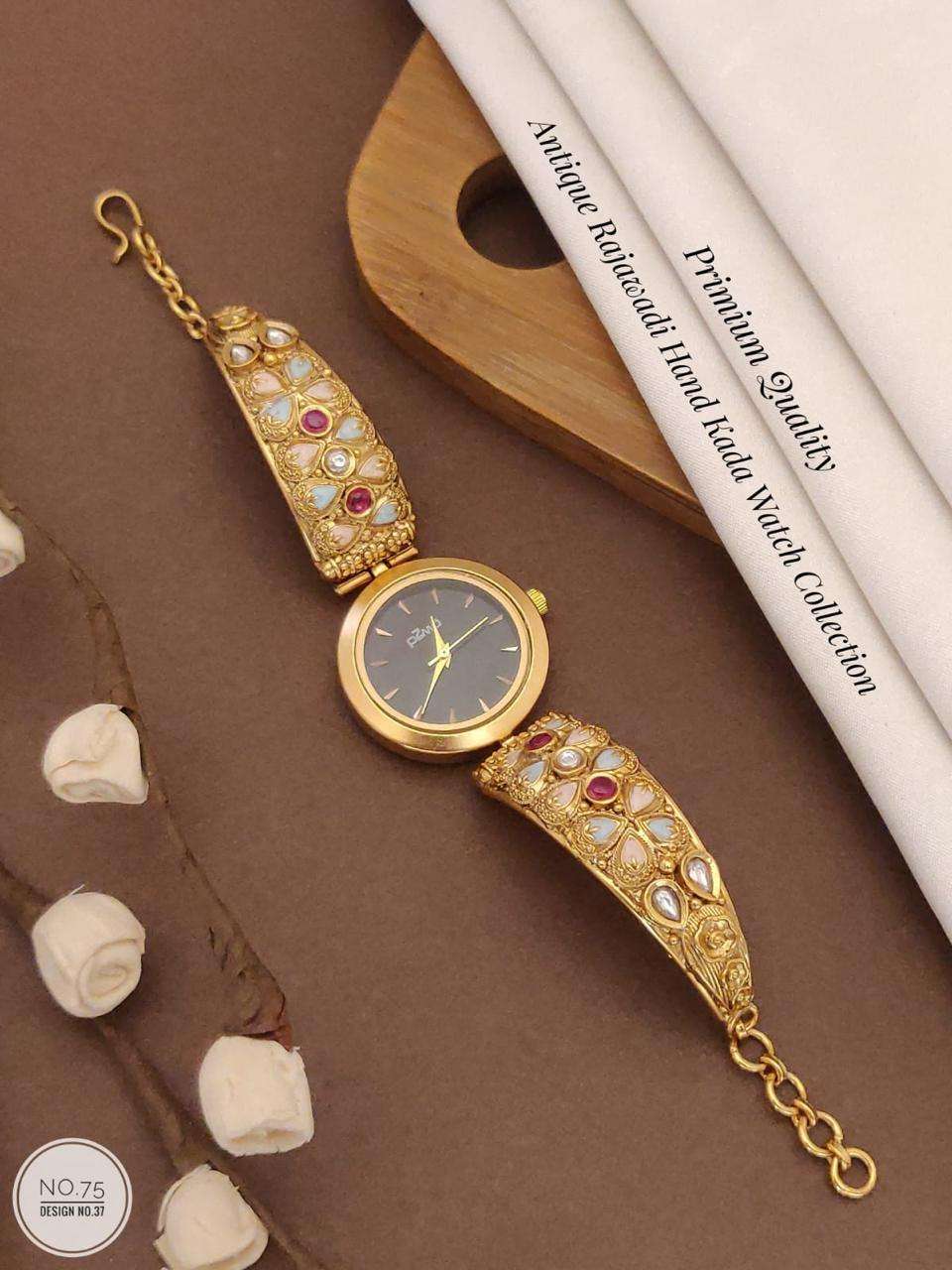 YNF BRASS KESH480 SGJ03-10 WOMENS JEWELLERY WHOLESALE TRADITIONAL WATCH SET MANUFACTURER