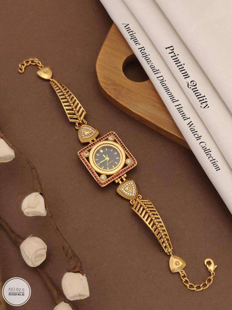 YNF BRASS KESH480 SGJ03-27 WOMENS JEWELLERY WHOLESALE TRADITIONAL WATCH SET MANUFACTURER