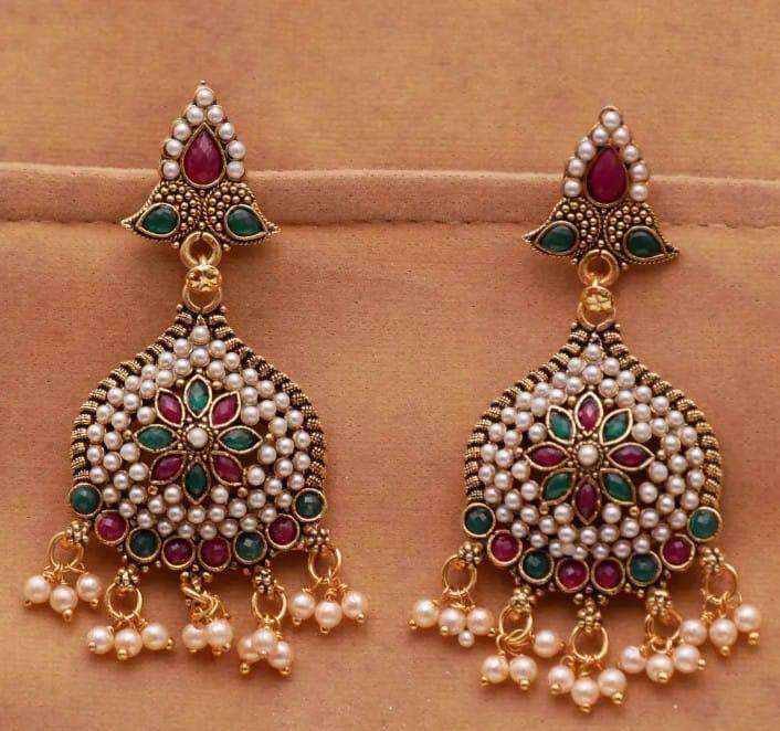 YNF BRASS KESH191 KAC384 WOMENS JEWELLERY WHOLESALE JHUMKA EARRINGS MANUFACTURER