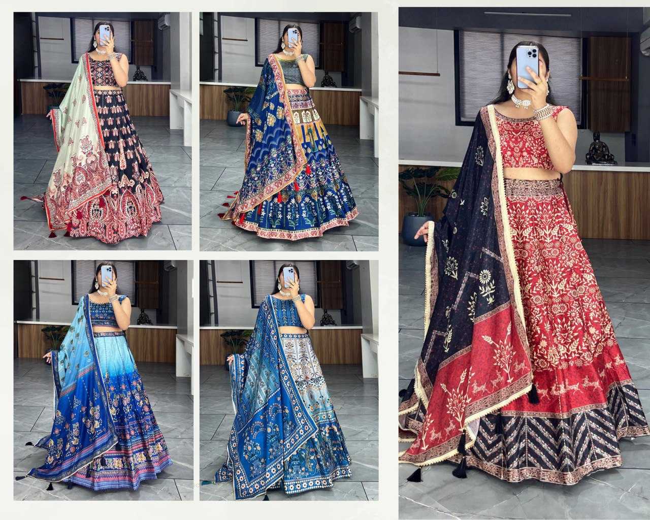 Ynf Art Silk RIN119 GRTN7131 Lehengas Wedding Collections Wholesale Wedding Lehenga Printed Lehenga Manufacturer