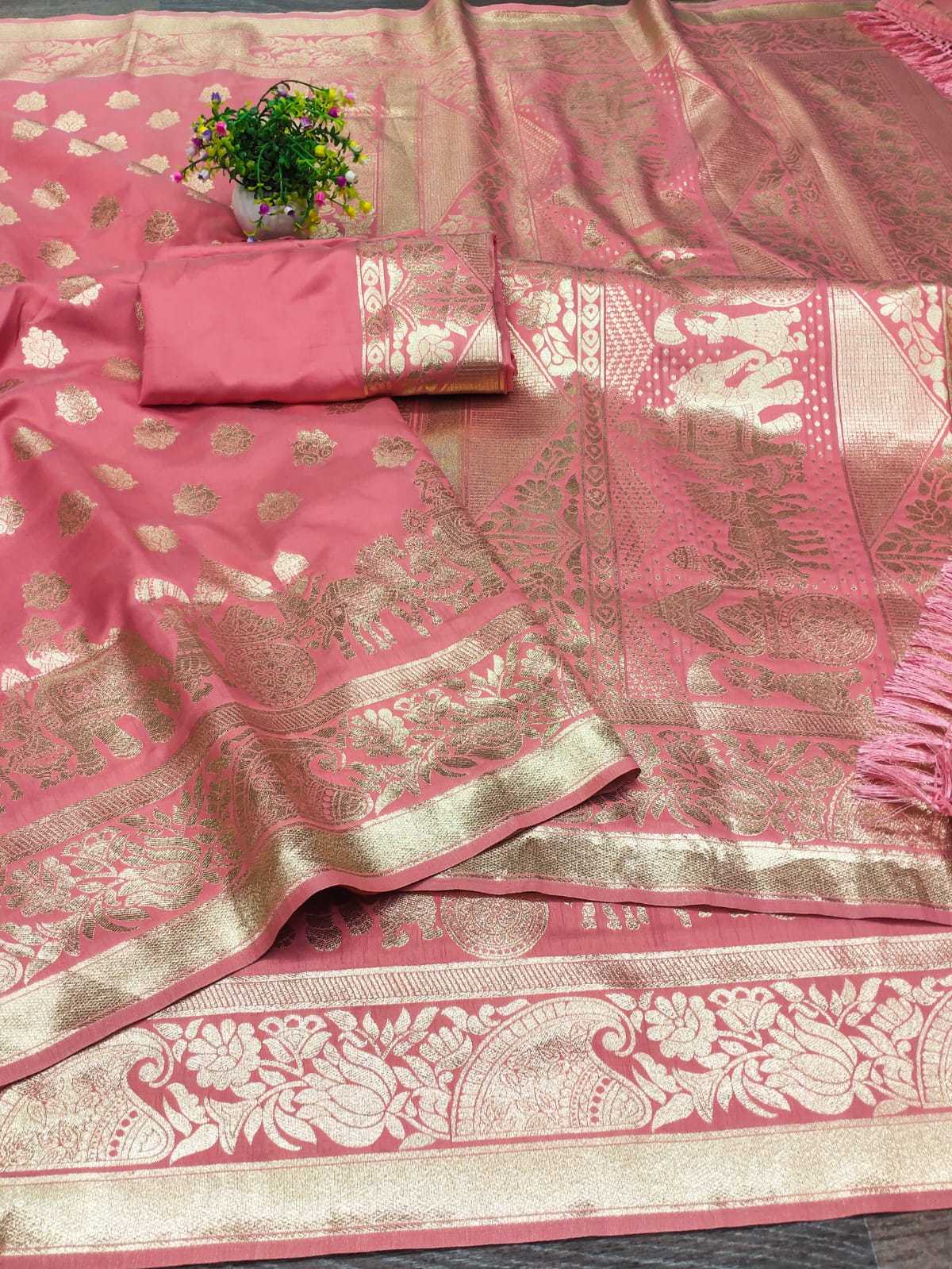 Ynf Banana Silk RIN113 DW-KUSUM Sarees Wholesale Designer Sarees Silk Sarees Festive Sarees Manufacturer