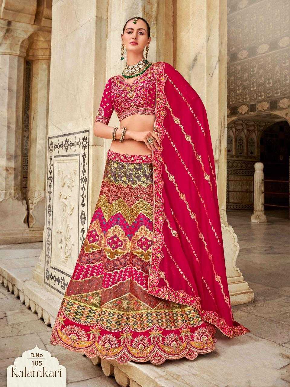 Ynf Banarasi Soft Silk RIN184 Surshyam fashion-kalamkari 101 to 110 Lehengas Wedding Collections Festive Collections Wholesale Fancy Lehenga Silk Lehenga Banarasi Lehenga Manufacturer