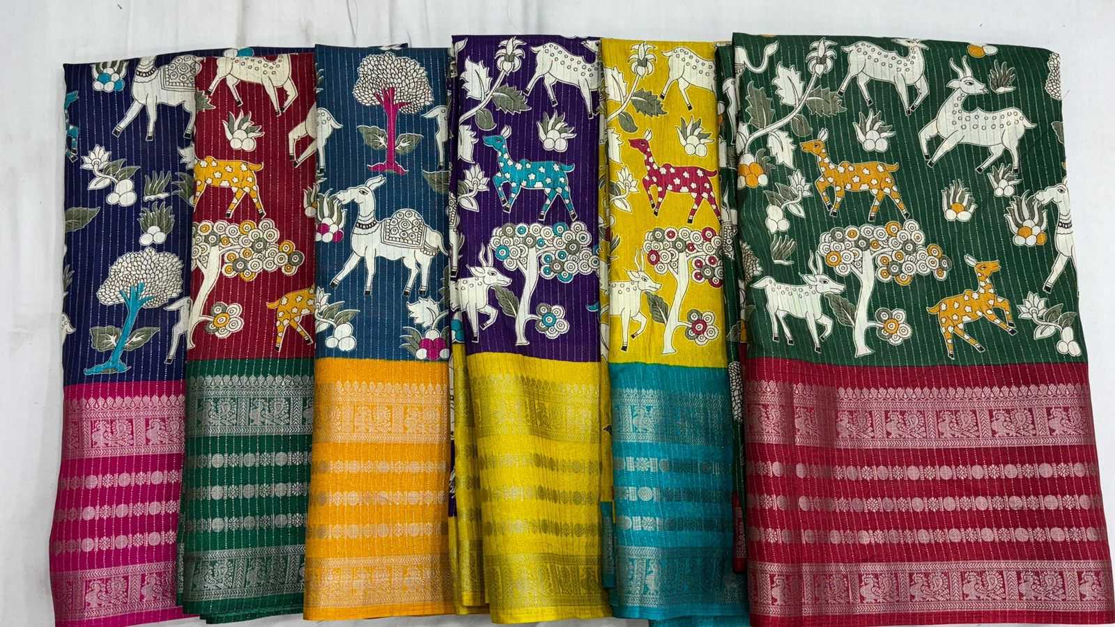 Ynf Batik RIN203 MTW42 Sarees Wholesale Batik Sarees Kalamkari Sarees Manufacturer