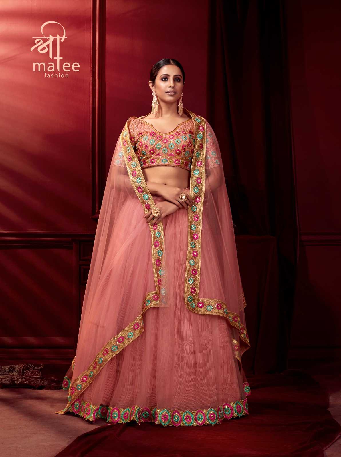 Ynf Butterfly Net KESH416 SHREEMATEE-D.N.101 Lehengas Wedding Collections Festive Collections Wholesale Designer Lehenga Net Fancy Lehenga Satin Lehenga Manufacturer