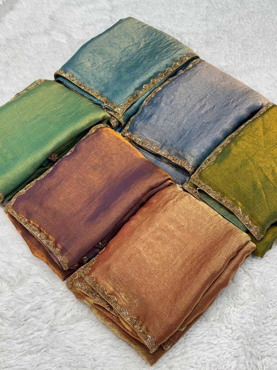 Ynf Chiffon RIN126 JH1044 Sarees Wholesale Party Wear Sarees Chiffon Sarees Golden Sarees Manufacturer