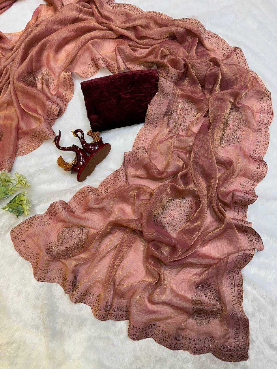 Ynf Chiffon RIN151 NC - 5420 Sarees Wholesale Party Wear Sarees Fancy Sarees Ladies Sarees Manufacturer