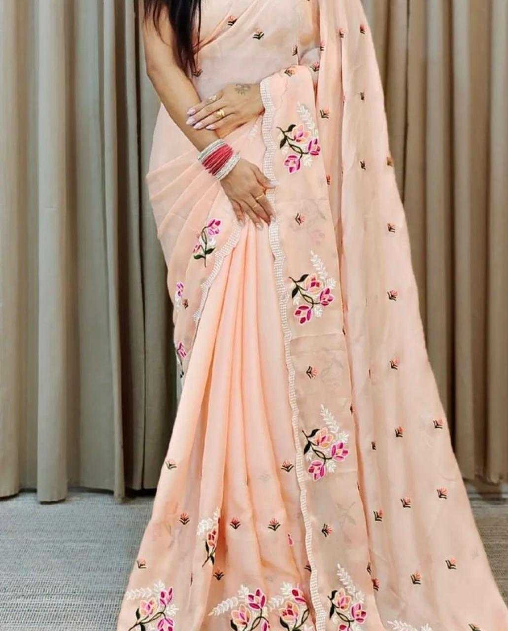 Ynf Chiffon RIN205 792 Sarees Wedding Collections Festive Collections Wholesale Chiffon Sarees Cocktail Party Outfits Ram Navami Collections Manufacturer