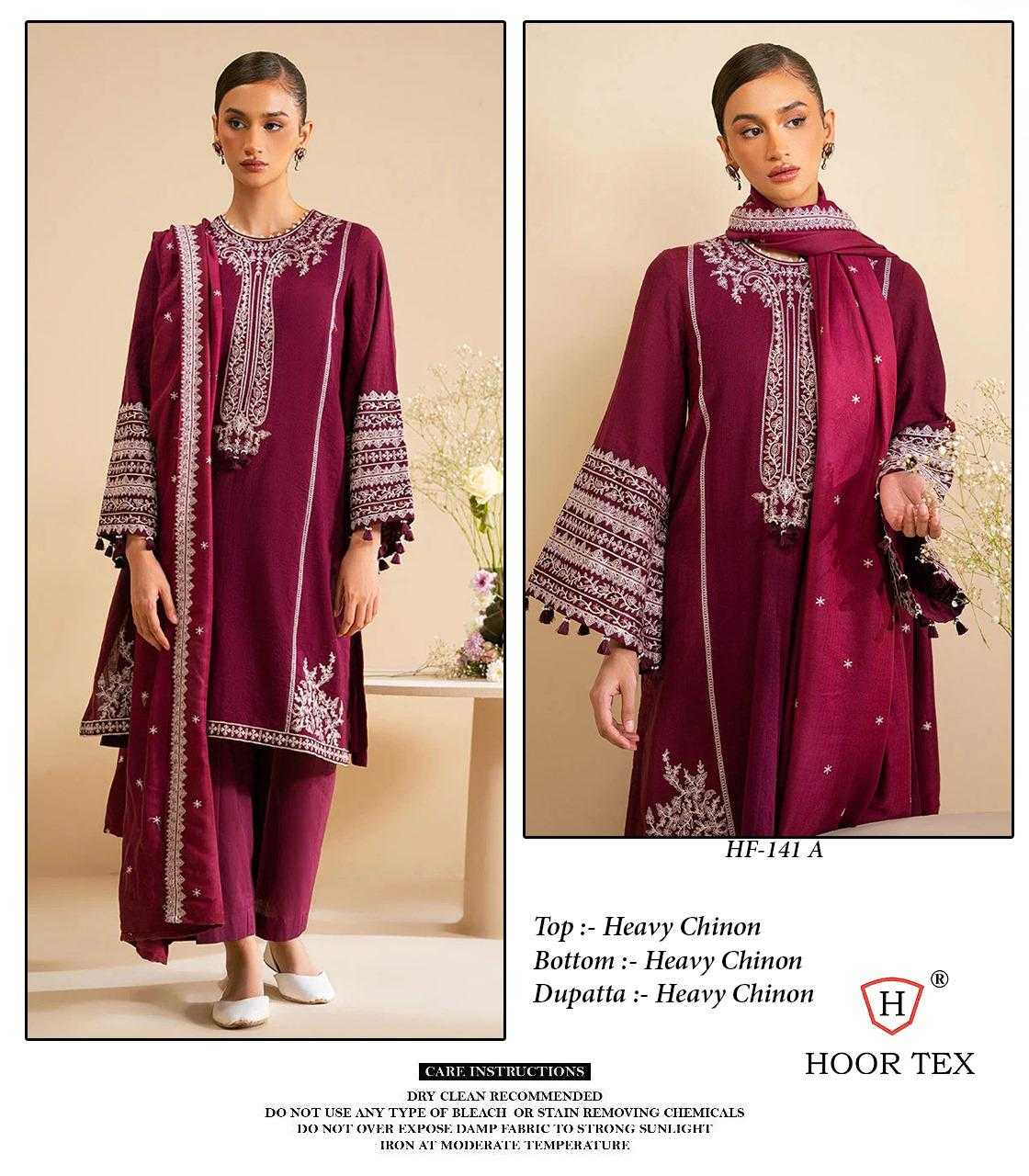 Ynf Chinon KESH450 HOOR TEX HF-141A Suits & Dresses Islamic Clothing Festive Collections Wholesale Pakistani Suits Afghani Suits Kashmiri Suits Manufacturer