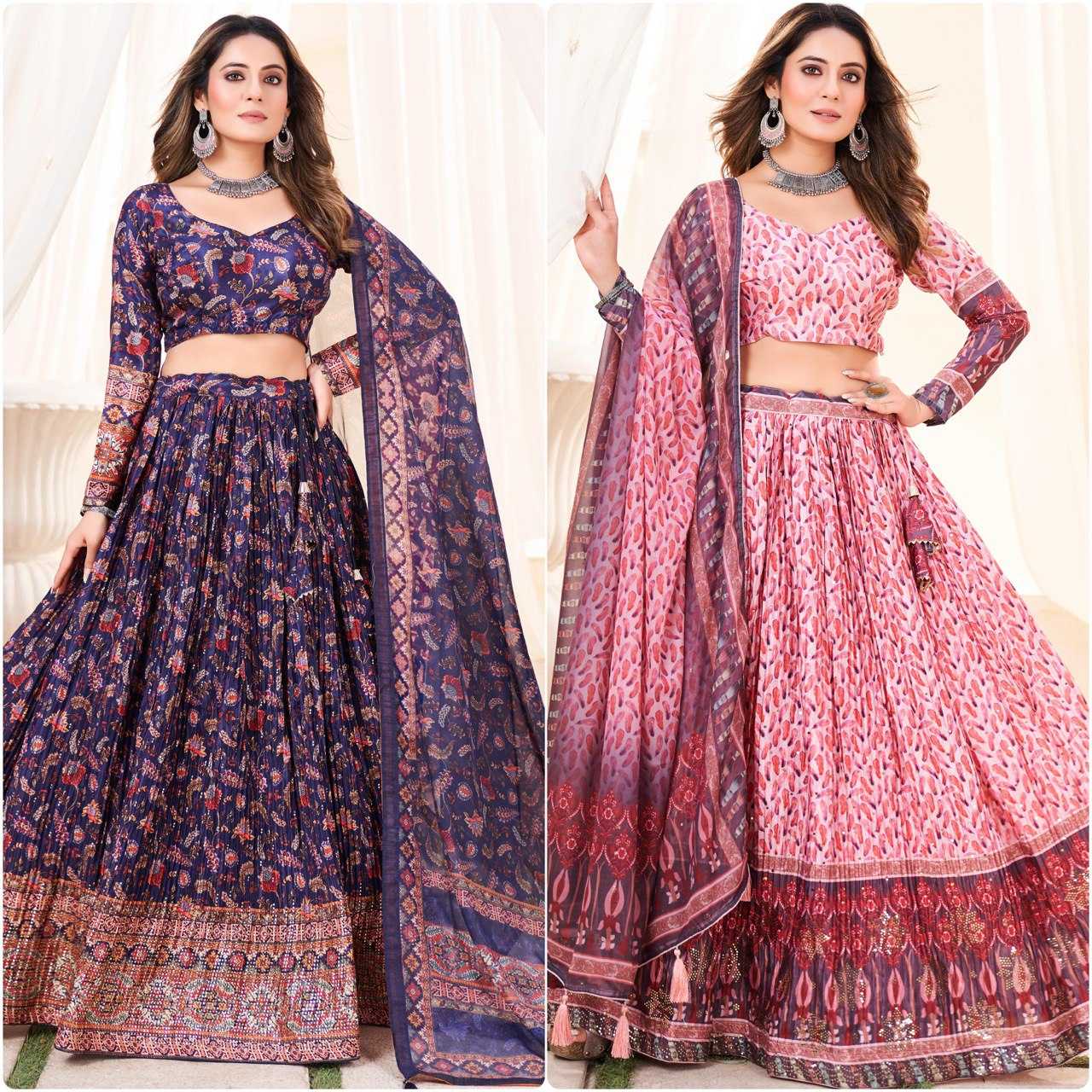 Ynf Chinon RIN119 GRTN7093 Lehengas Wedding Collections Wholesale Chiffon Lehenga Sangeet Outfits Manufacturer