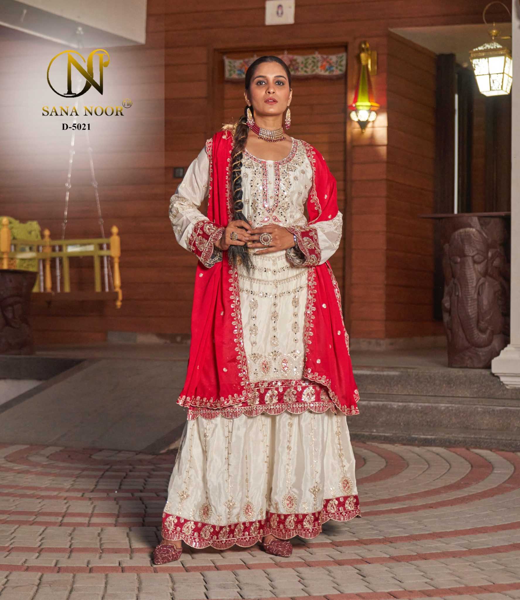 Ynf Chinon RIN186 Sana Noor-5021 Setwise Collections Wholesale Dresses & Suits Catalogs Manufacturer