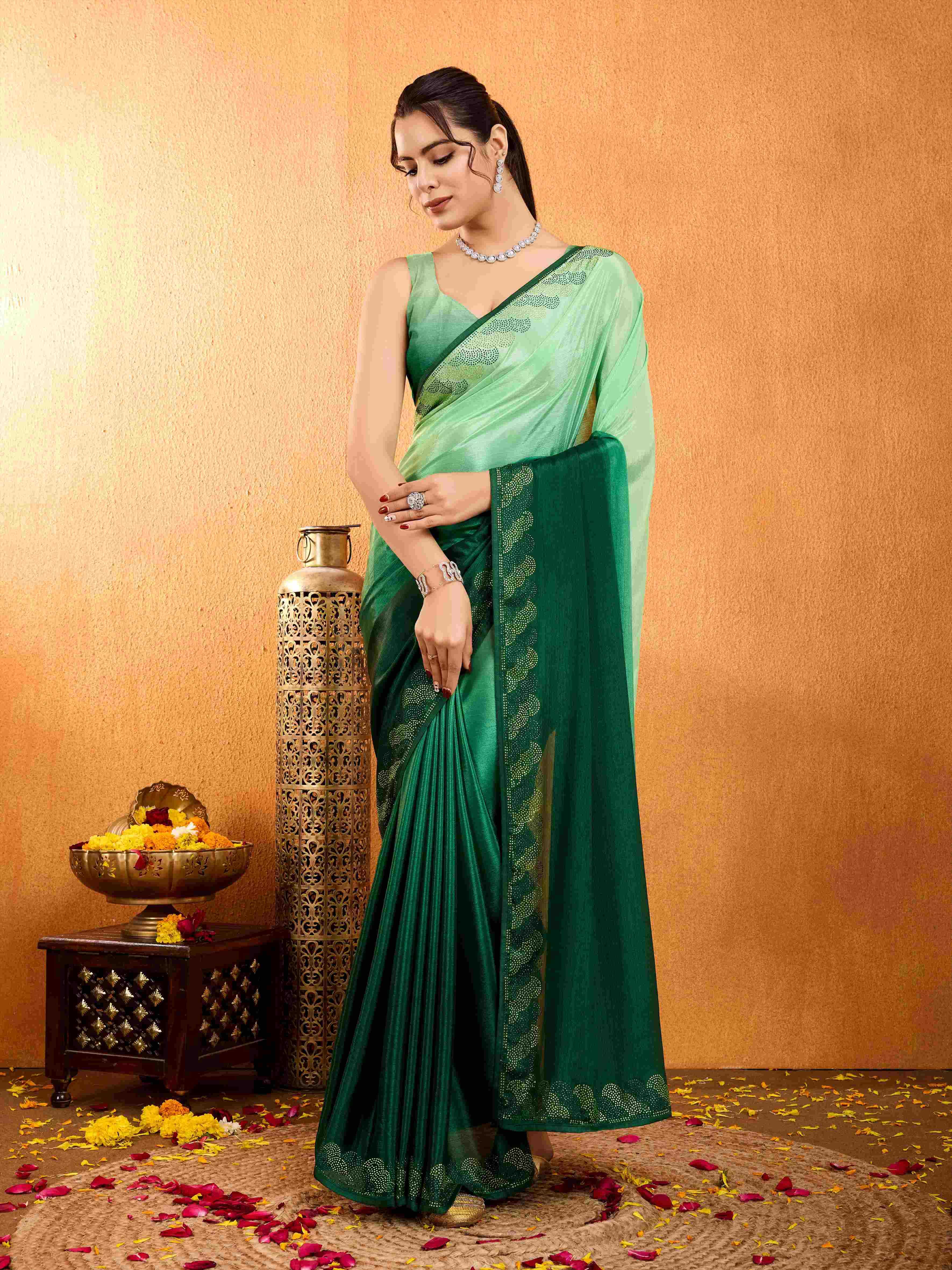 Ynf Chinon RIN197 2687 Sarees Wholesale Designer Sarees Fancy Sarees Bridal Sarees Manufacturer