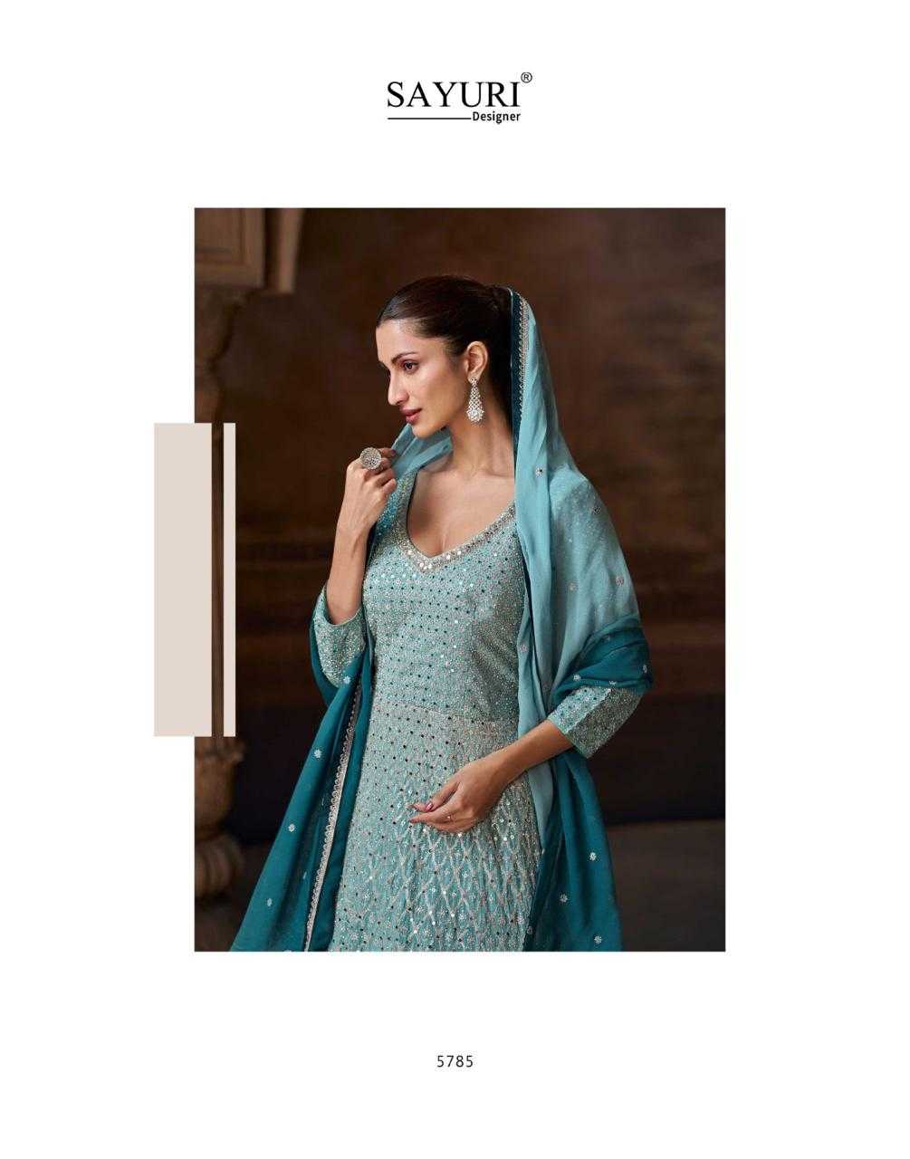 Ynf Chinon Silk RIN184 SAYURI DESIGNER-AVNI Suits & Dresses Islamic Clothing Festive Collections Wholesale Party wear suits Silk Suits Eid Collections Manufacturer