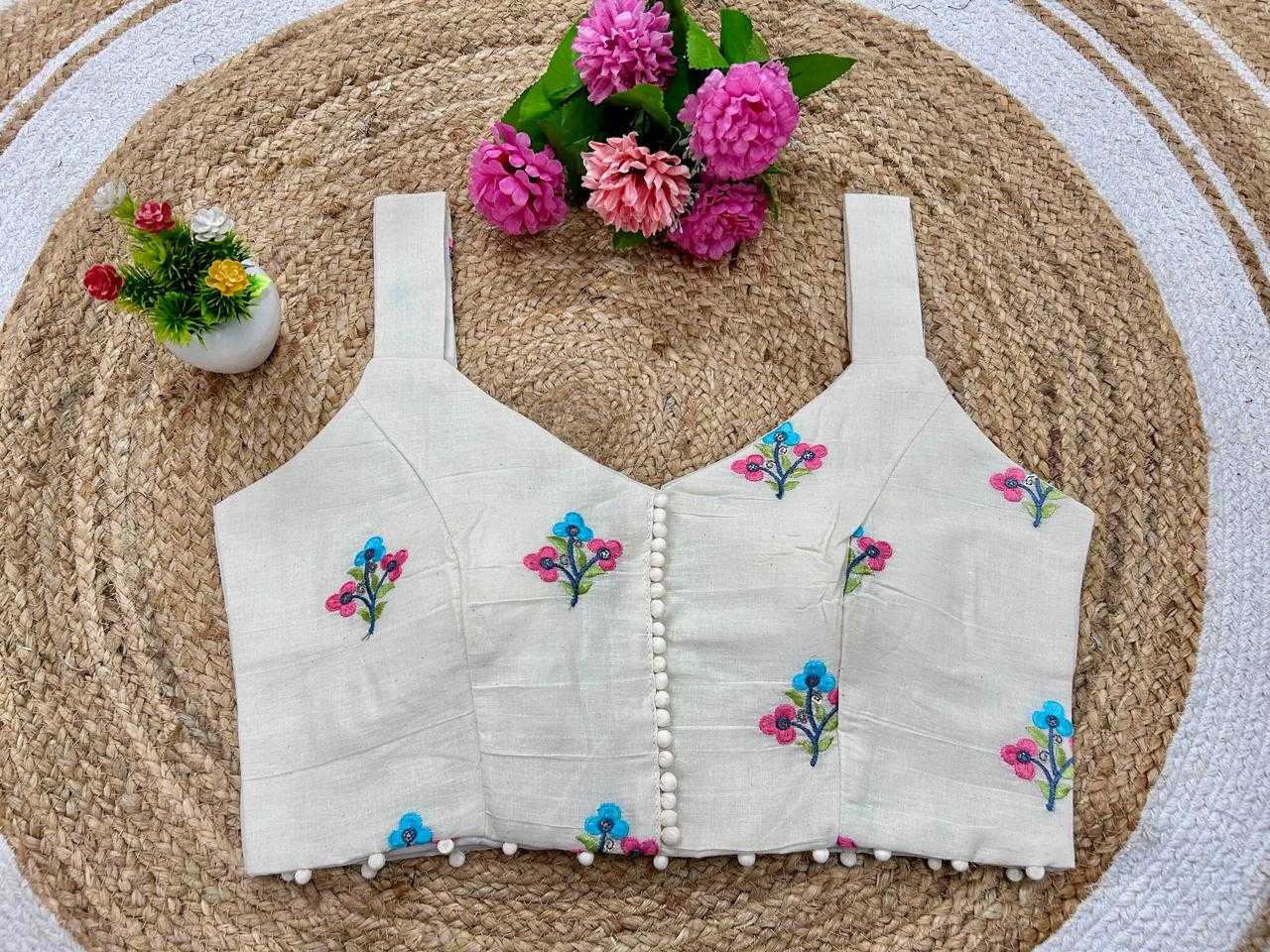 Ynf Cotton KESH356 GDC-19 Readymade Blouses Wholesale Embroidered Blouses Party Wear Blouse Printed Cotton Blouses Manufacturer