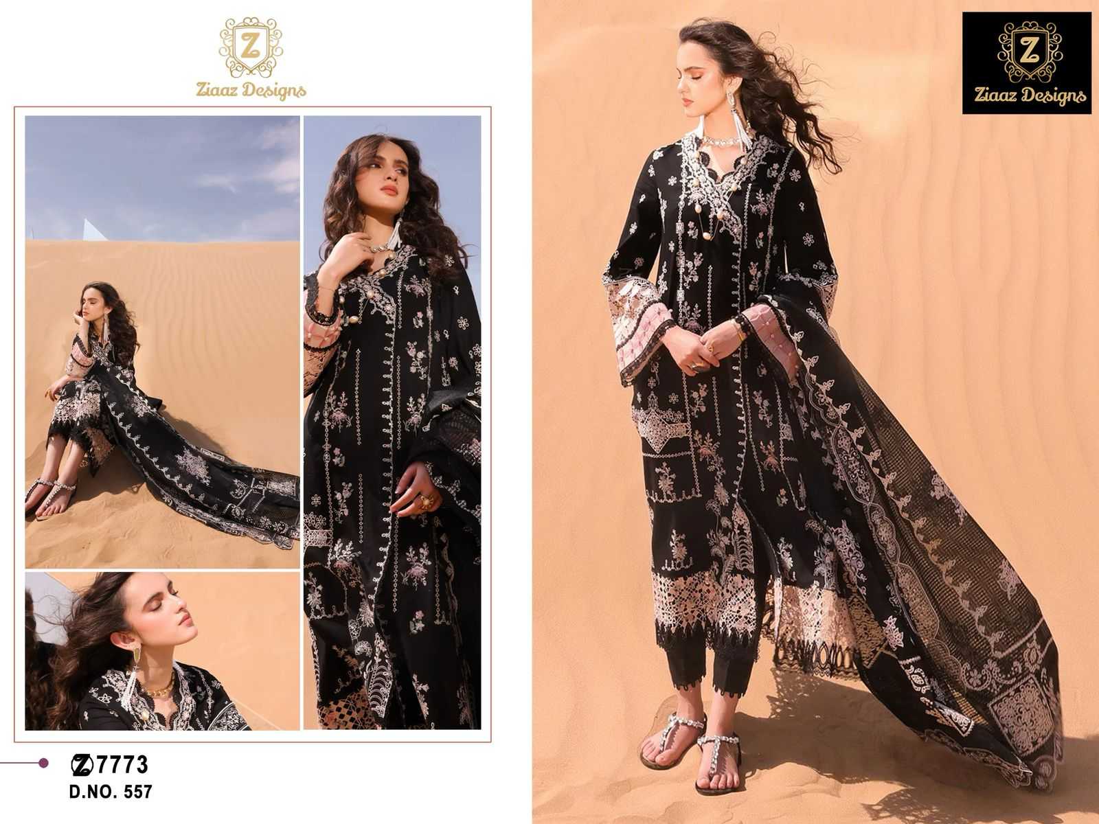 Ynf Cotton KESH444 Ziaaz Designs 608 Suits & Dresses Islamic Clothing Festive Collections Wholesale Pakistani Suits Cotton Suits Semi-Stitched Suits Manufacturer