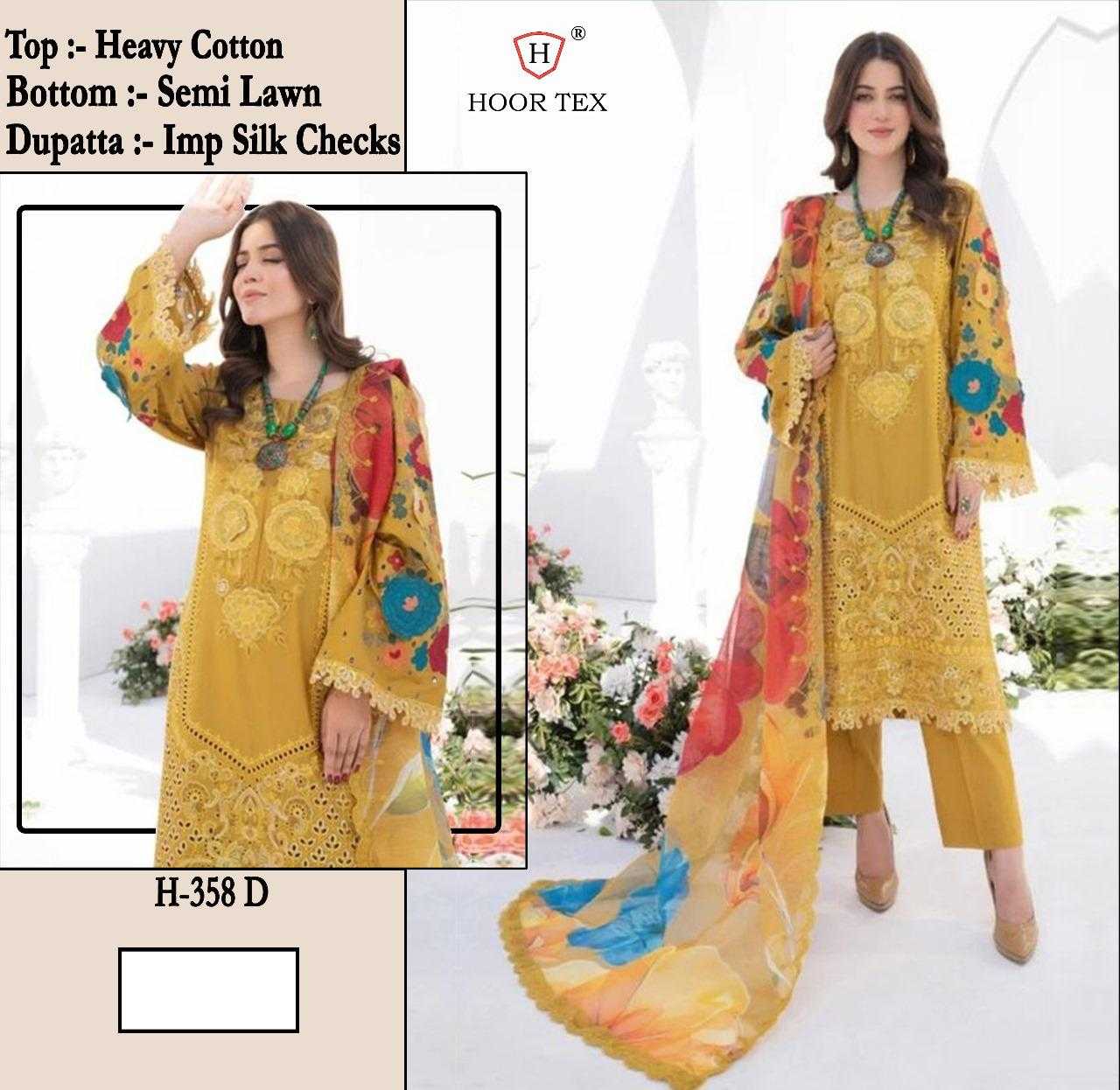 Ynf Cotton KESH450 HOOR TEX H-358A Suits & Dresses Islamic Clothing Festive Collections Wholesale Kashmiri Suits Semi Stitched Suits Cotton Dresses Manufacturer