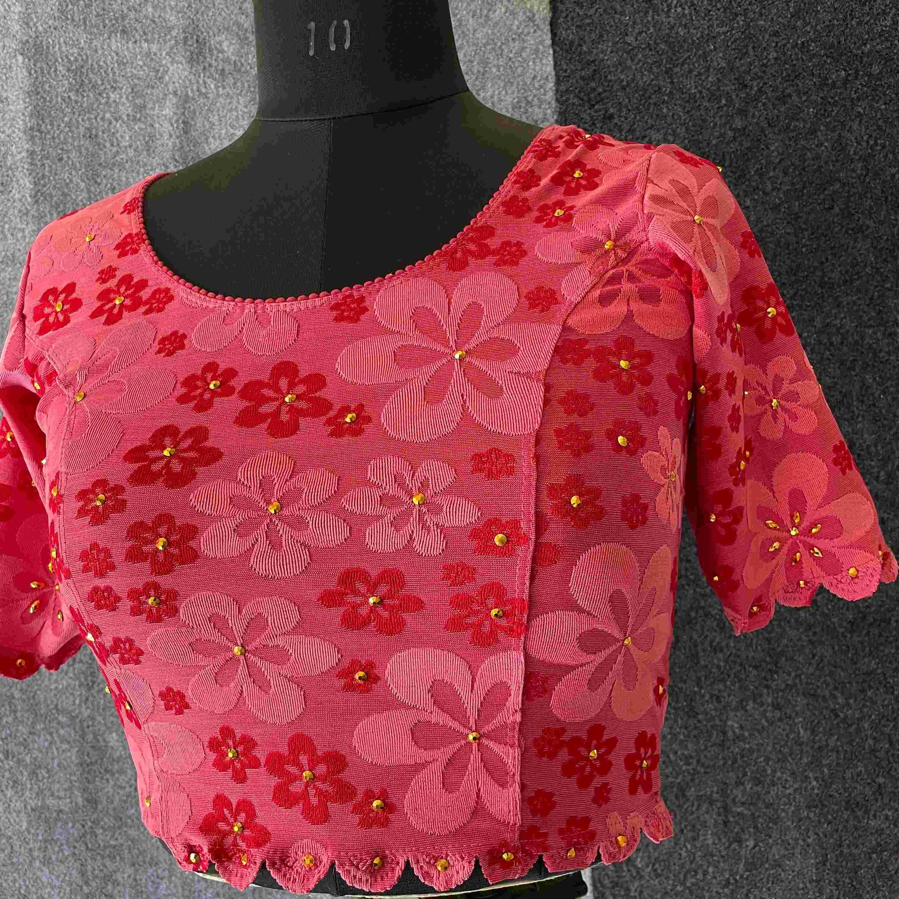 Ynf Cotton Lycra KESH426 PIYA-5 Readymade Blouses Wholesale Stretchable Blouse Cotton Blouse Manufacturer