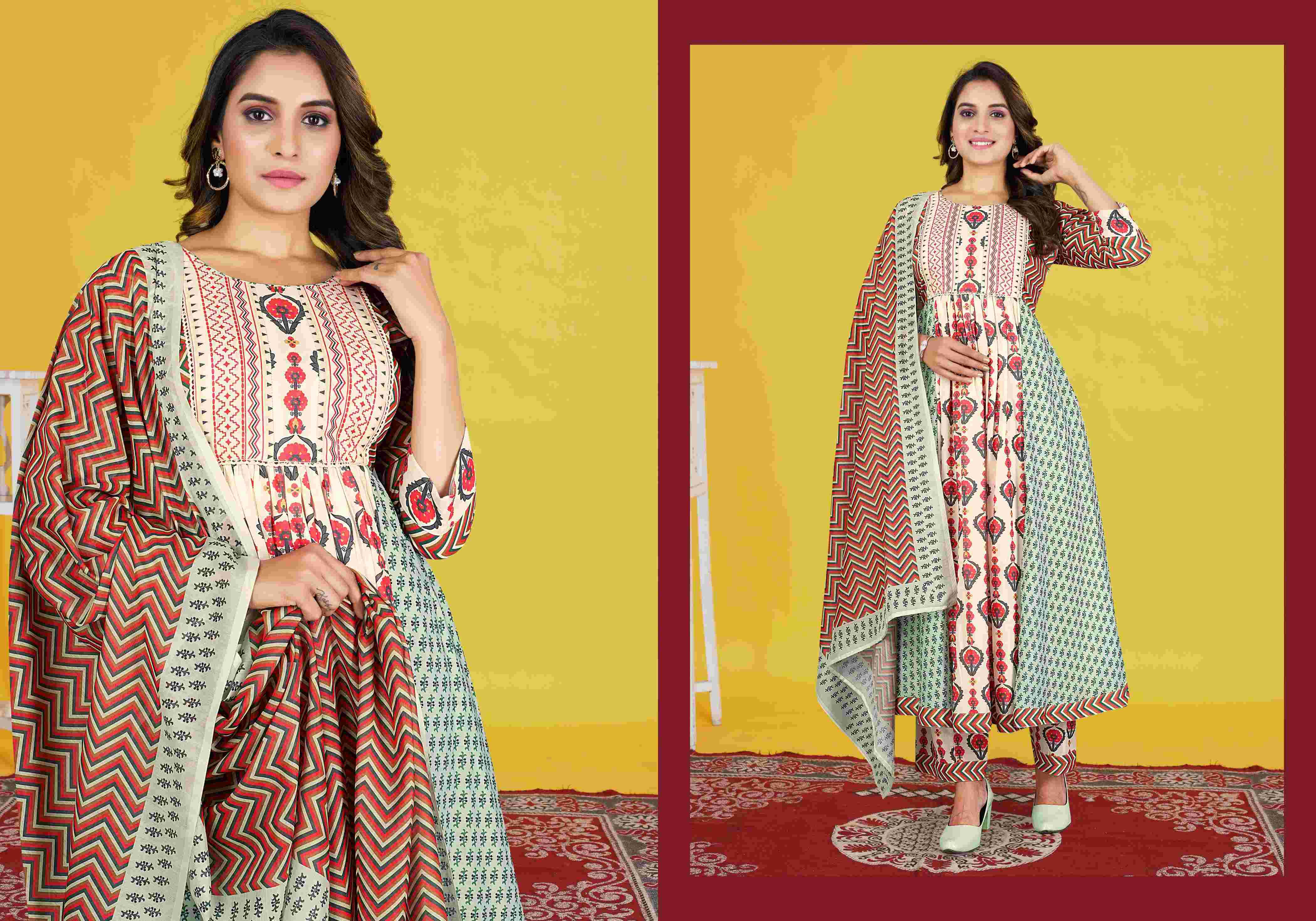 Ynf Cotton RIN113 4314 Suits & Dresses Wholesale Dresses Printed Suits Designer Suits Manufacturer