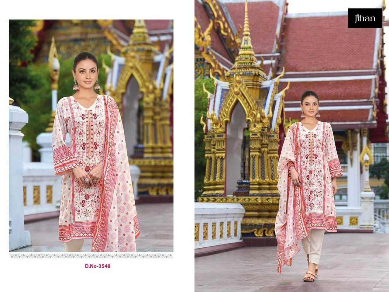 Ynf Cotton RIN186 JIHAN-SAHNAZ Suits & Dresses Islamic Clothing Festive Collections Wholesale Pakistani Suits Embroidered Suits Eid Collections Manufacturer