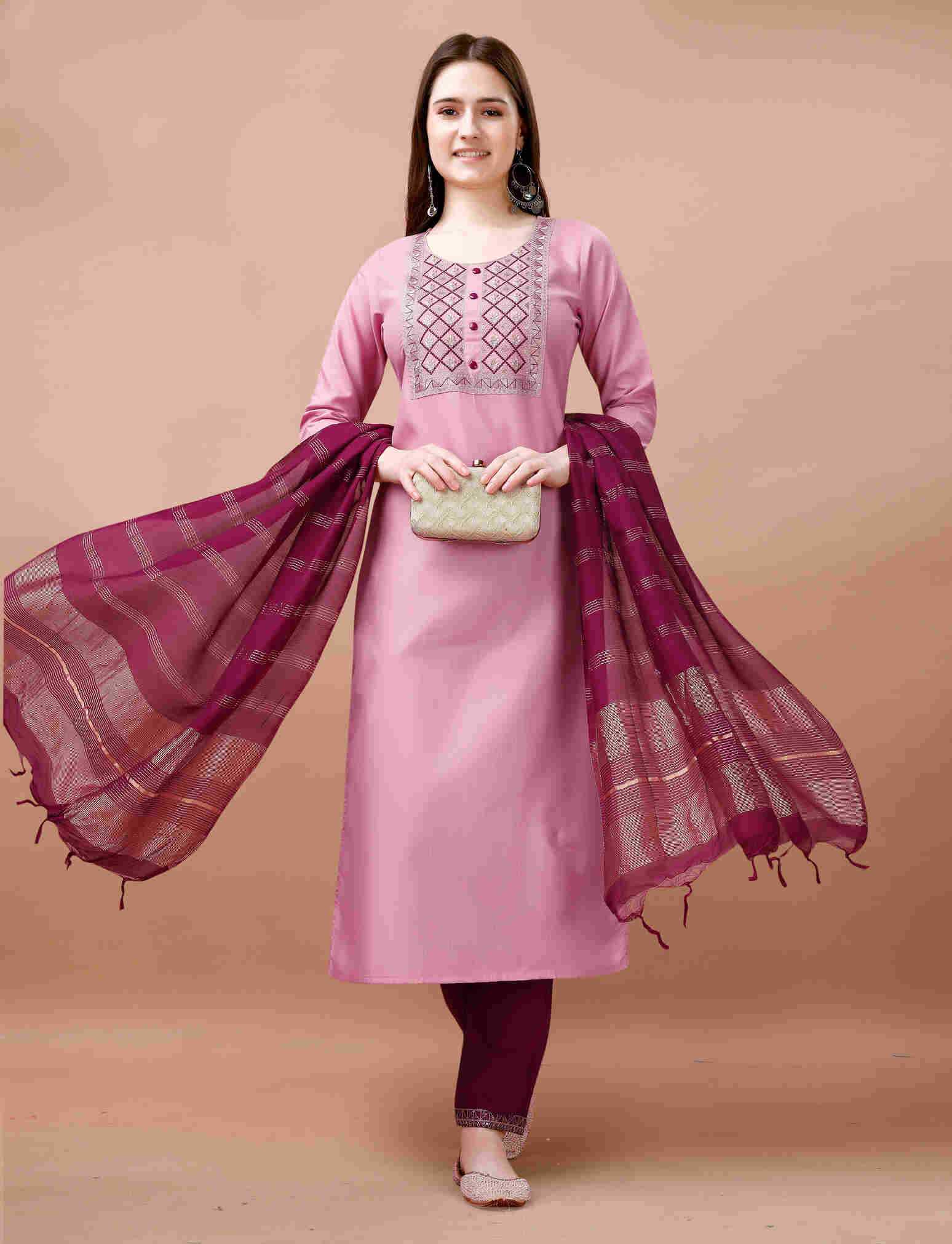 Ynf Cotton RIN210 WELCOME Suits & Dresses Wholesale Cotton Suits A-Line Suits Casual Dresses Manufacturer