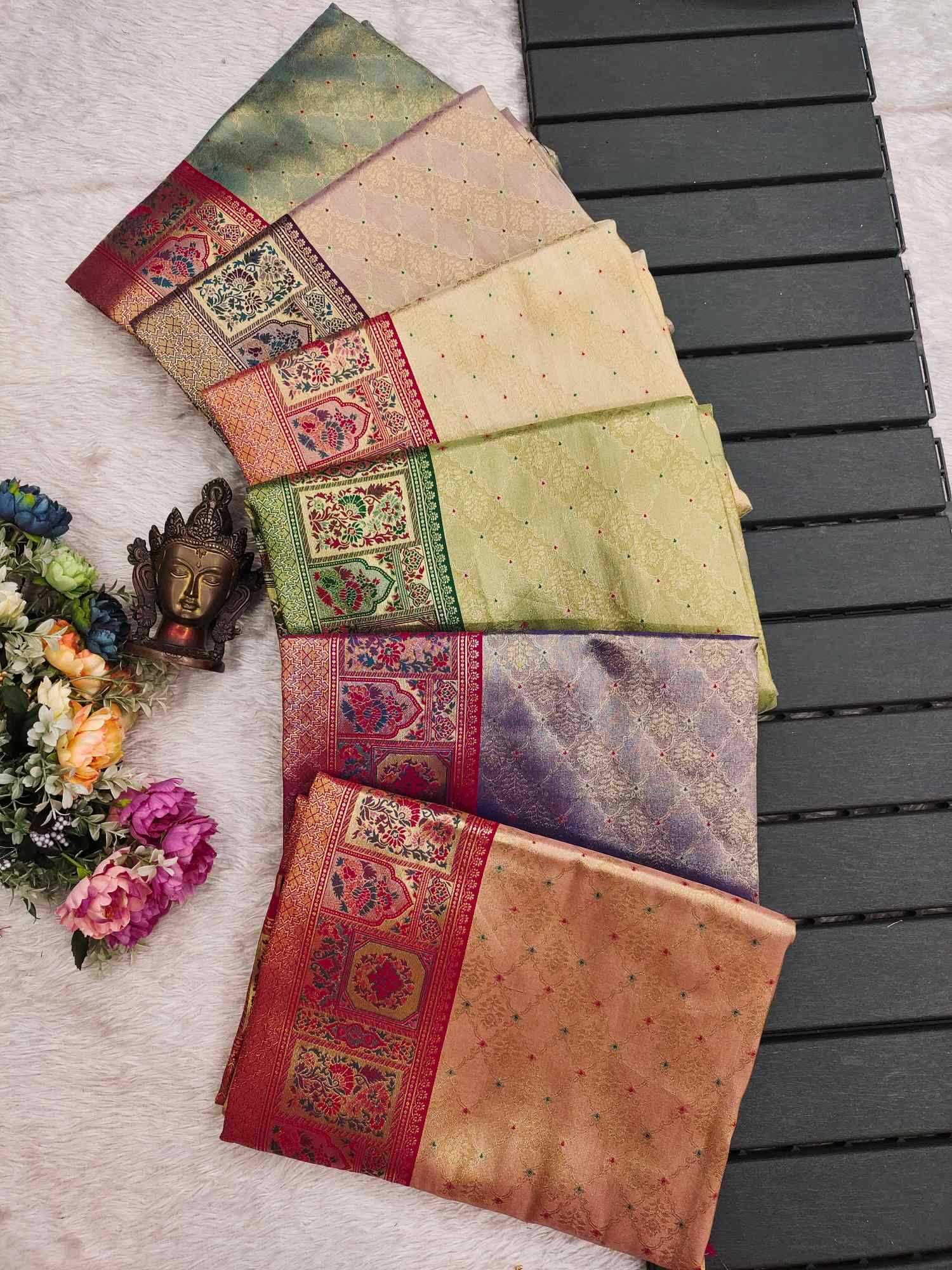 Ynf Dharmavaram Silk RIN118 RGK98 Sarees Wholesale Jacquard Saree Silk Sarees Manufacturer